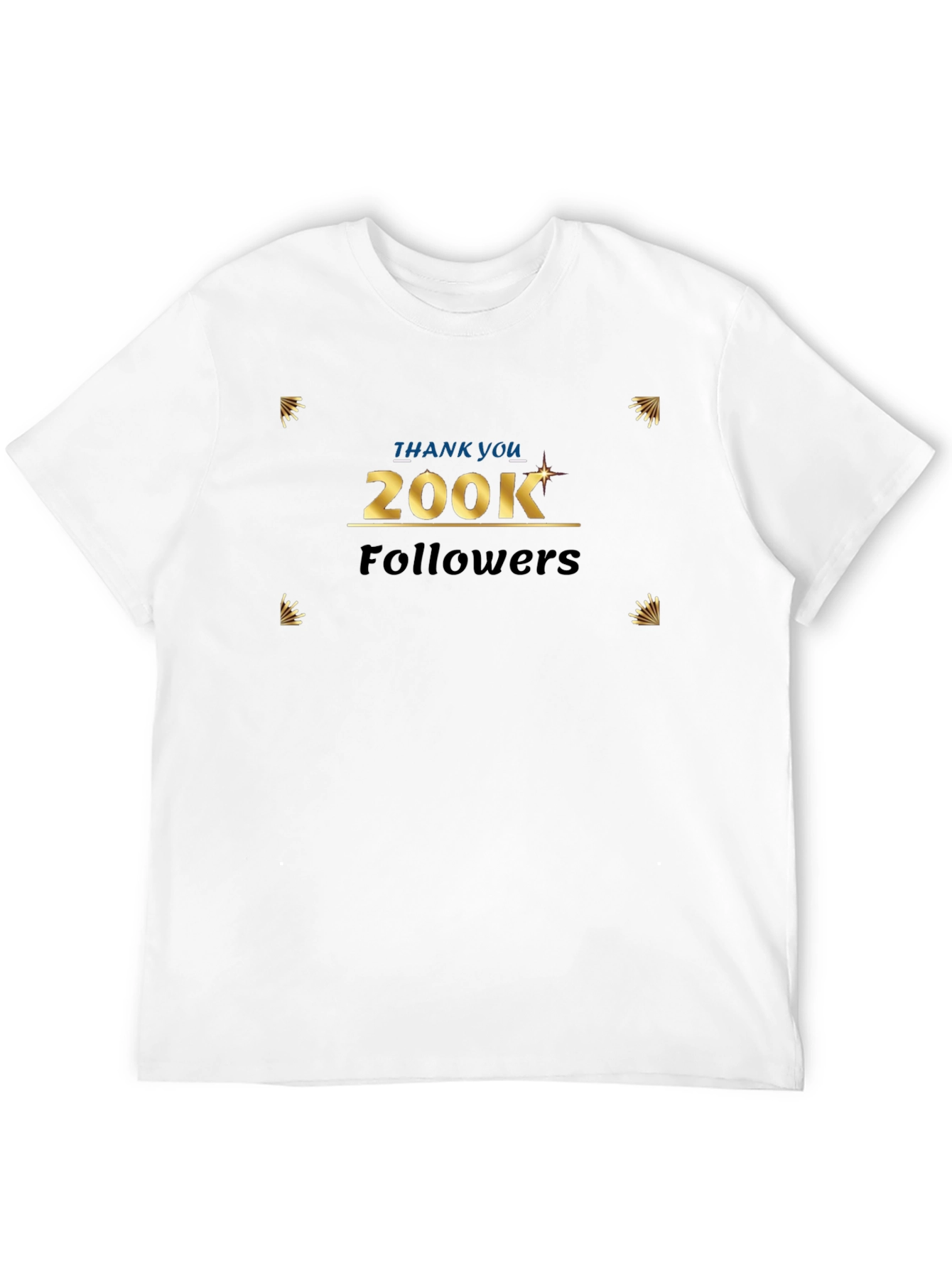 200K Followers Celebration Tee - Thank You Graphic Shirt
