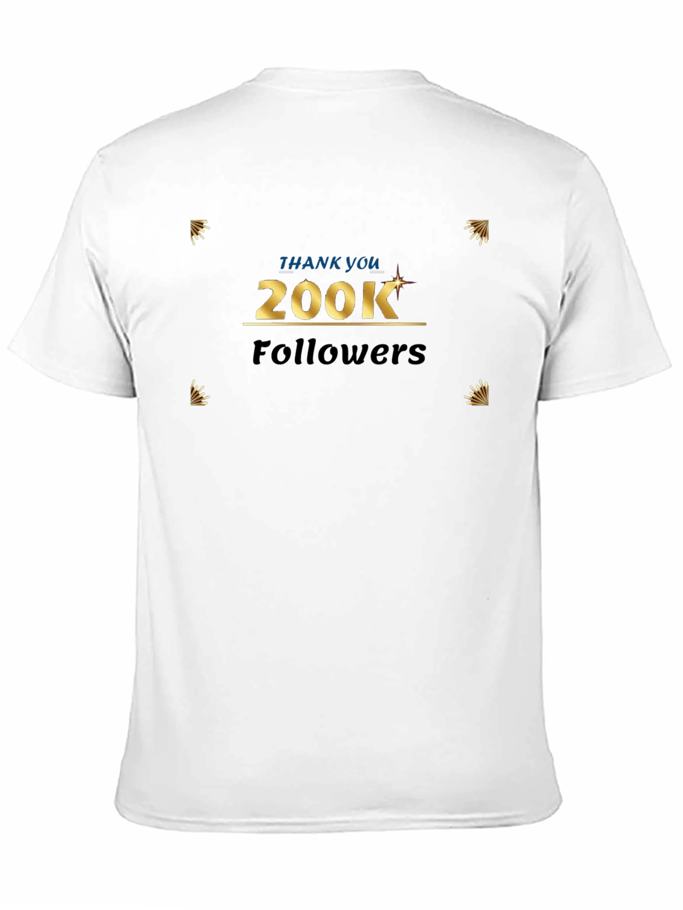 200K Followers Celebration Tee - Thank You Graphic Shirt