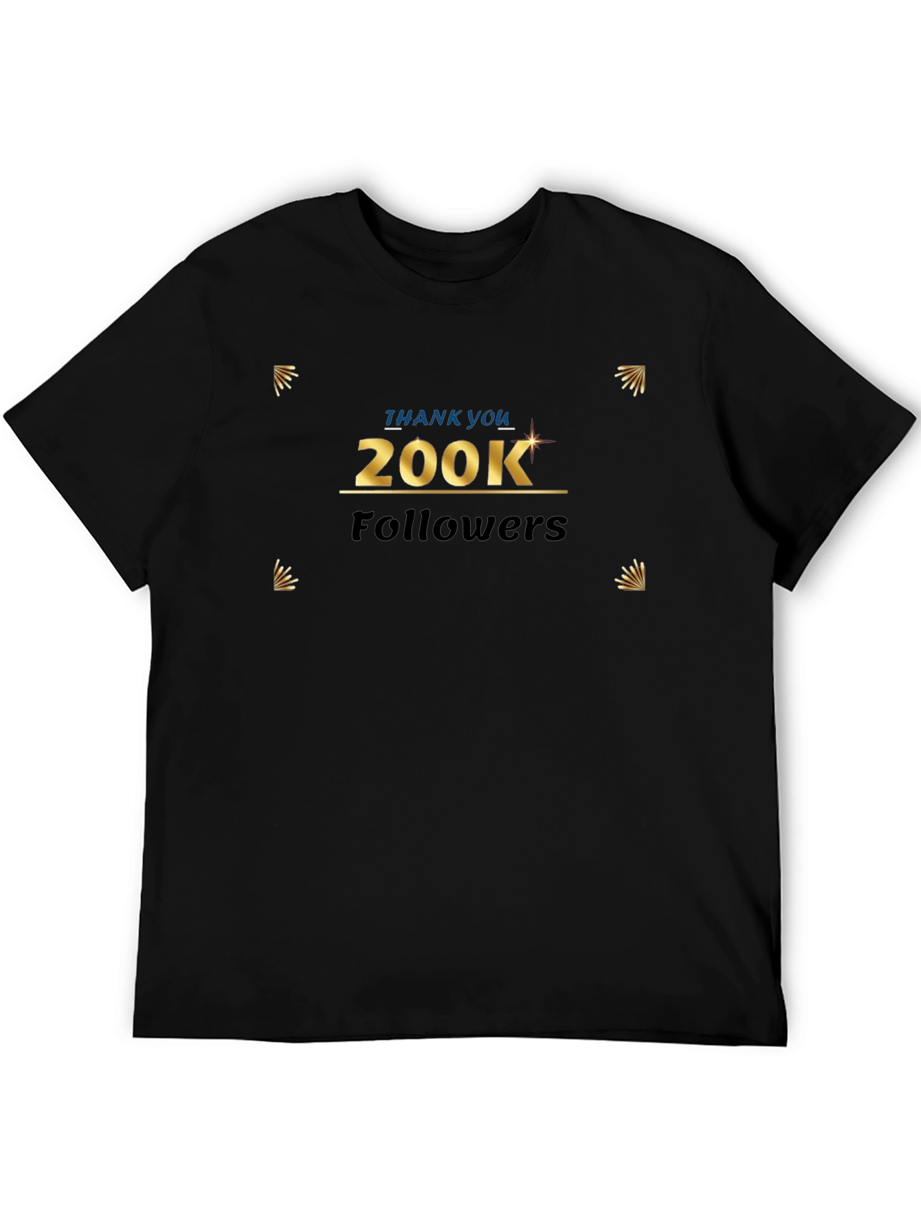 200K Followers Celebration Tee - Thank You Graphic Shirt