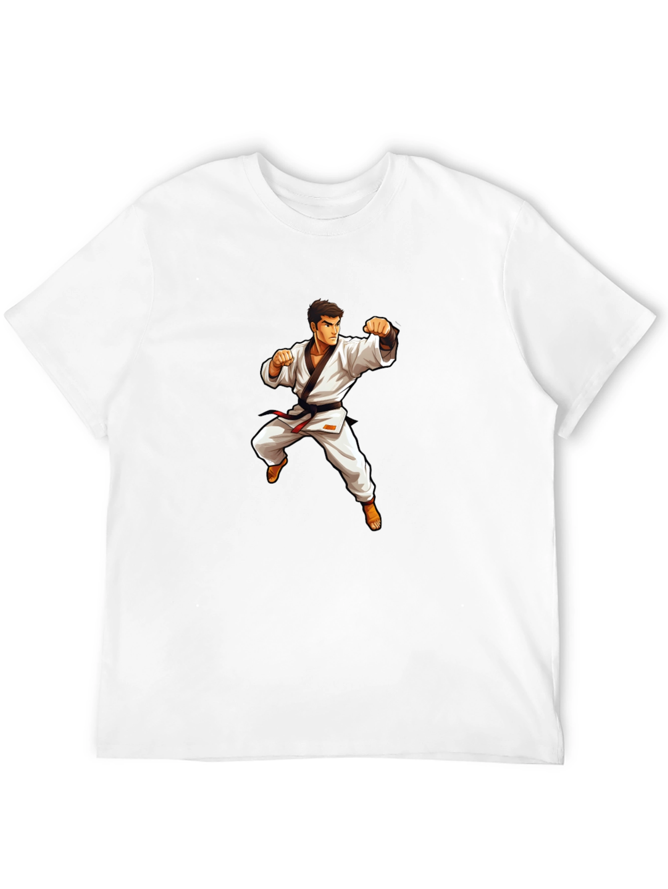 Karate Master Graphic T-Shirt - Black Cotton Tee