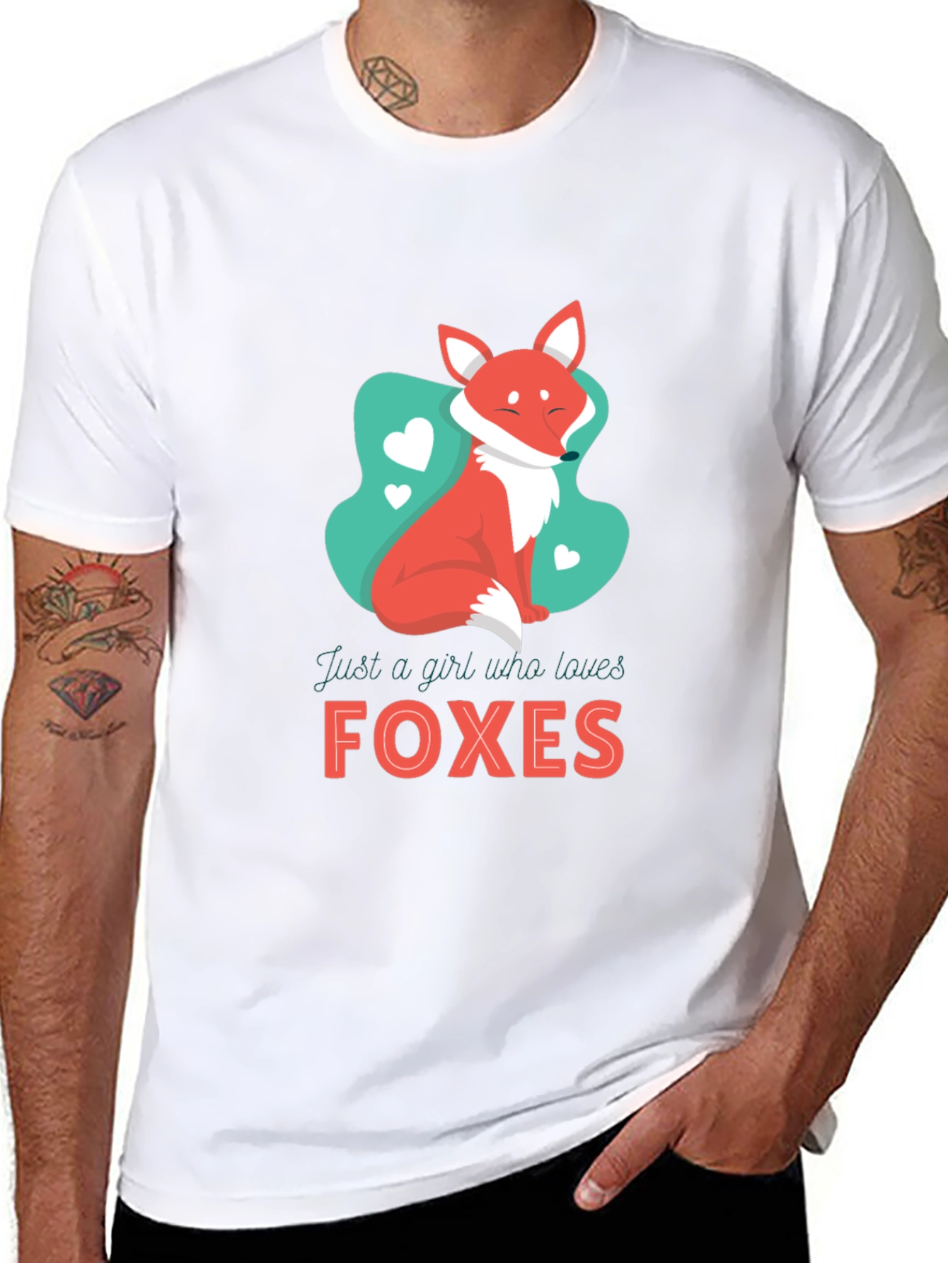 Fox Lover Graphic Tee - Cute Animal T-Shirt