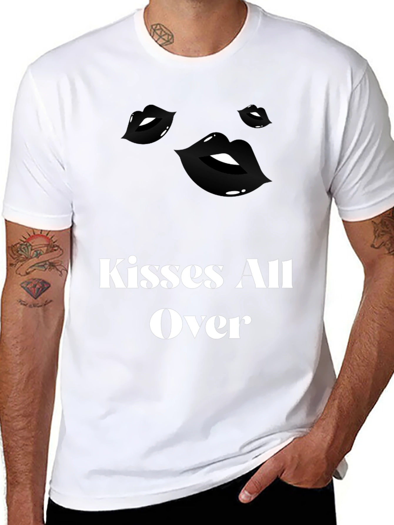 Kisses All Over Graphic Tee