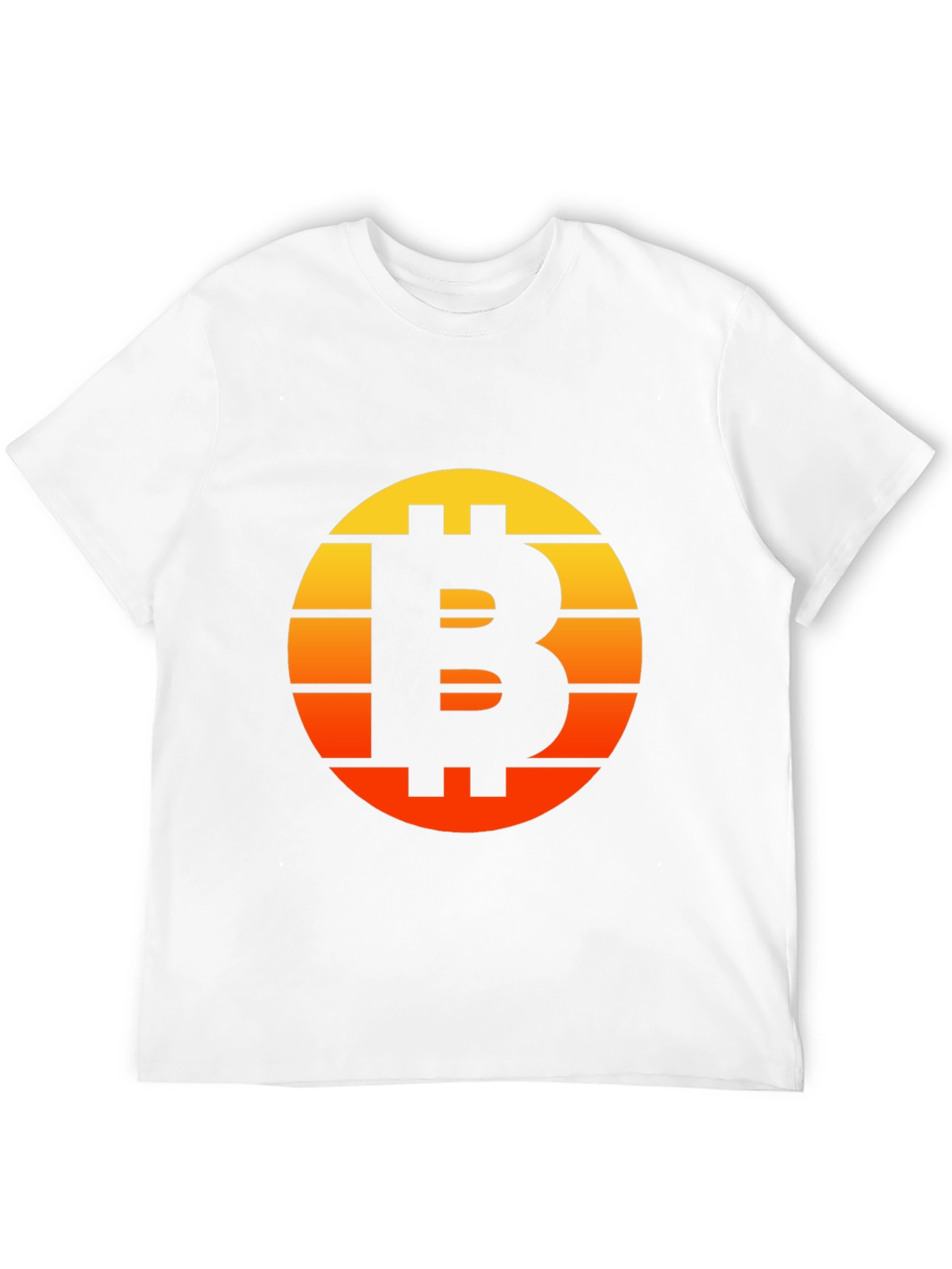 Bitcoin Sunset Graphic Tee - Black Crypto Shirt