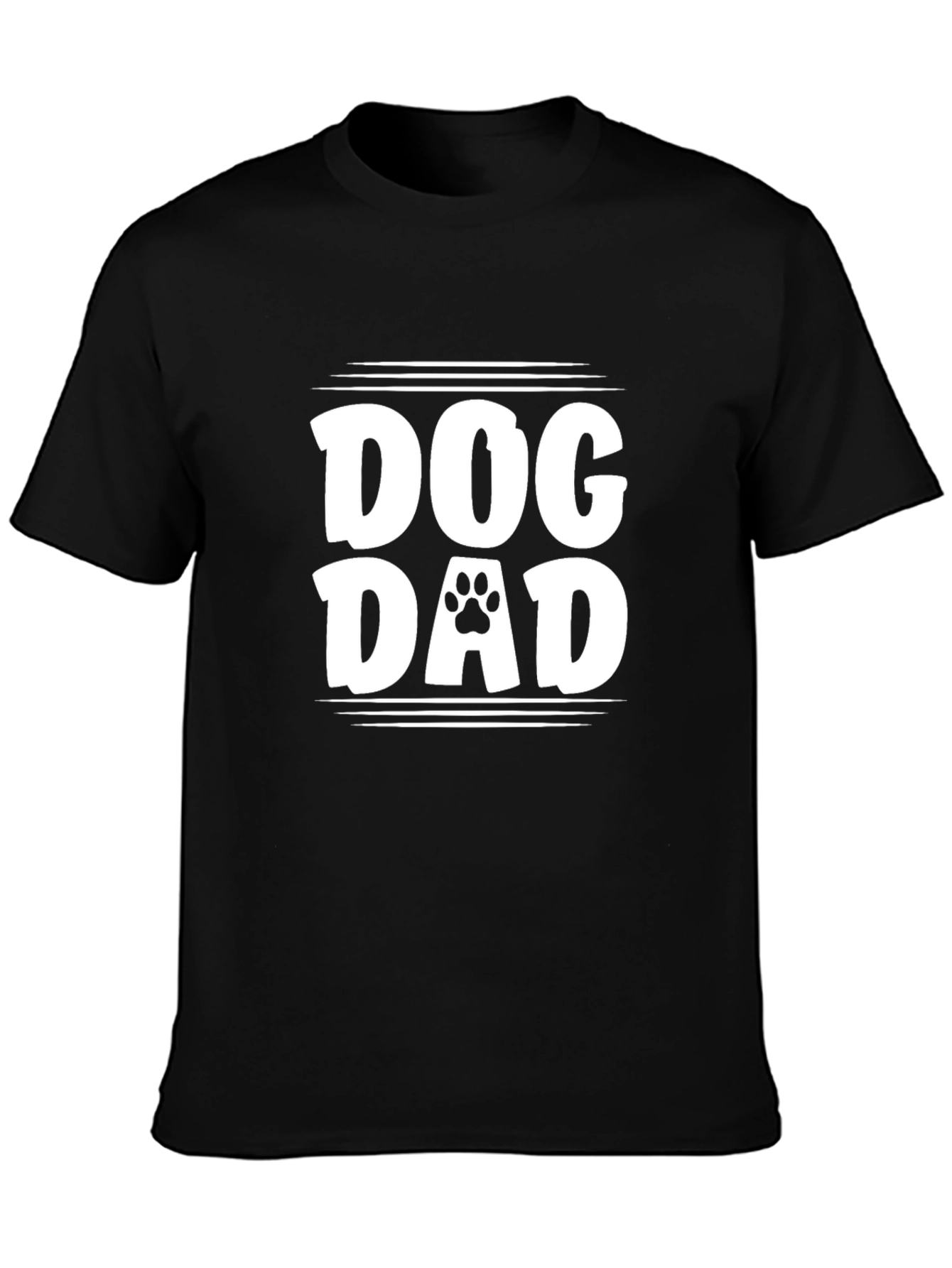 Dog Dad T-Shirt - Paw Print Design