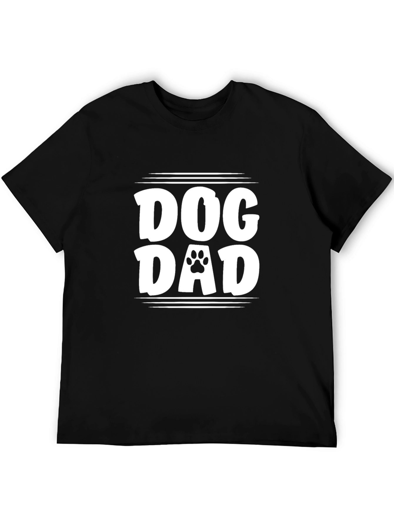Dog Dad T-Shirt - Paw Print Design