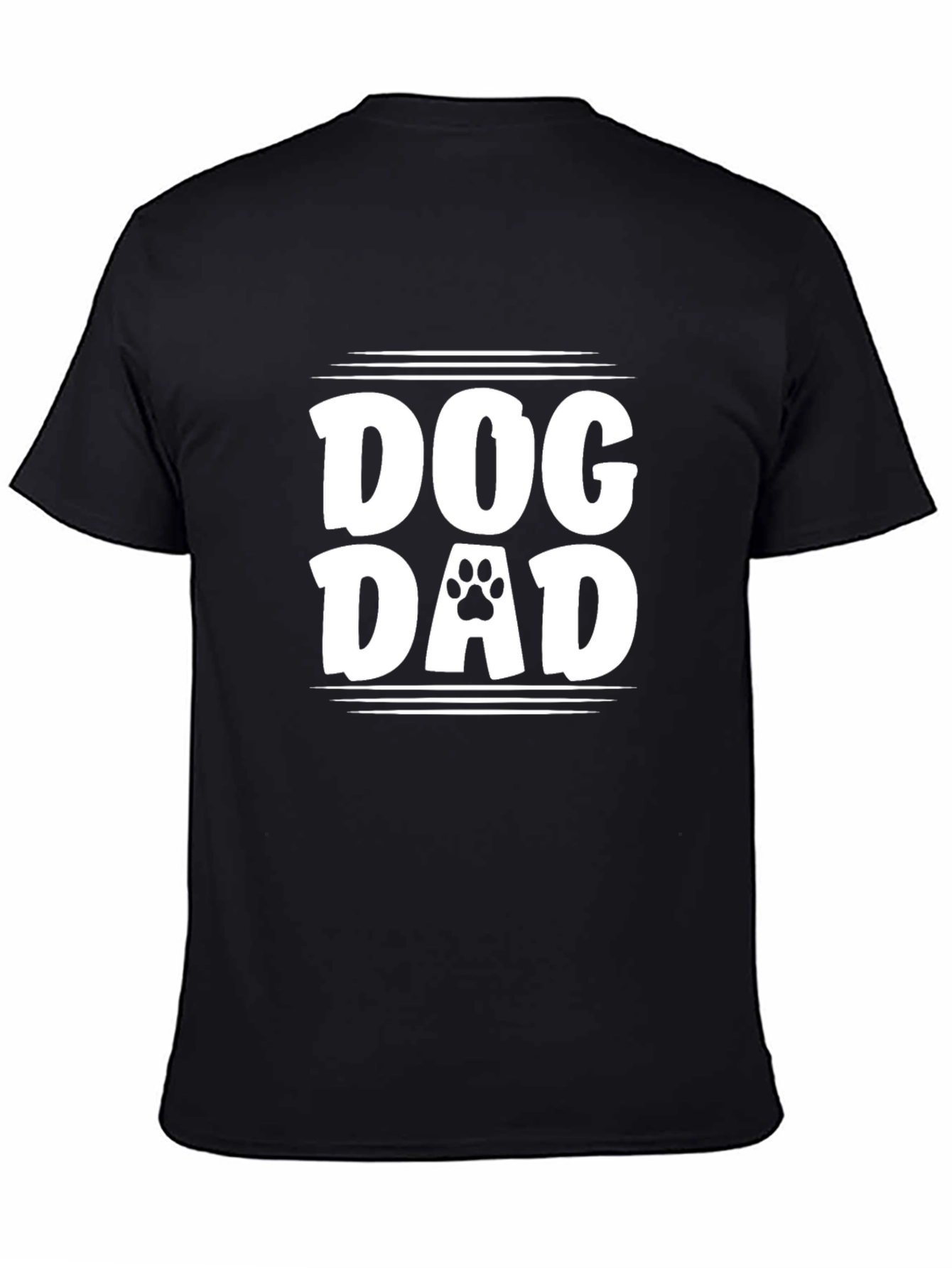 Dog Dad T-Shirt - Paw Print Design