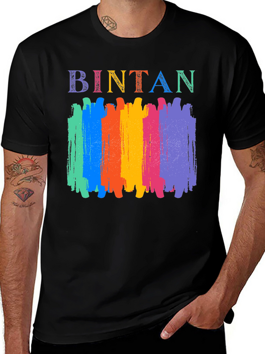 Bintan Colorful Brushstroke Graphic T-Shirt