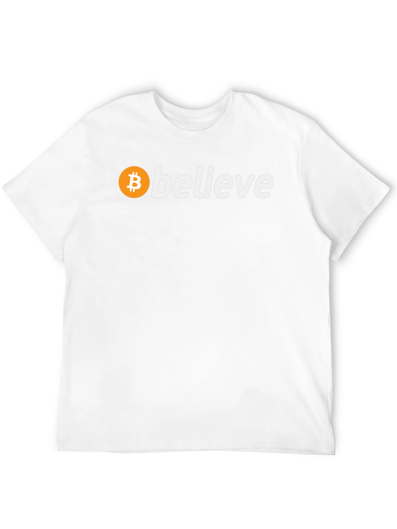 Believe in Bitcoin Black T-Shirt Crypto Fan