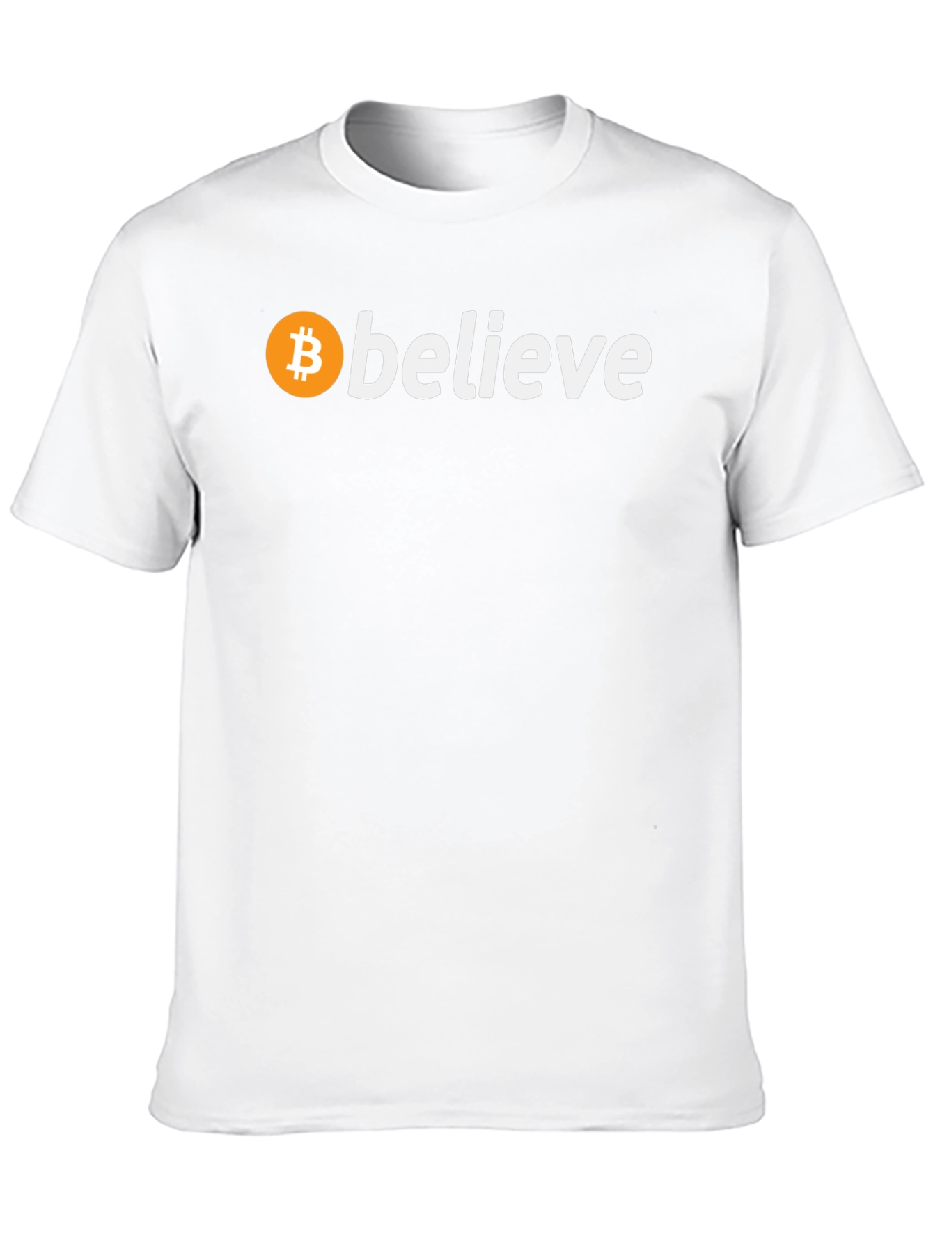 Believe in Bitcoin Black T-Shirt Crypto Fan
