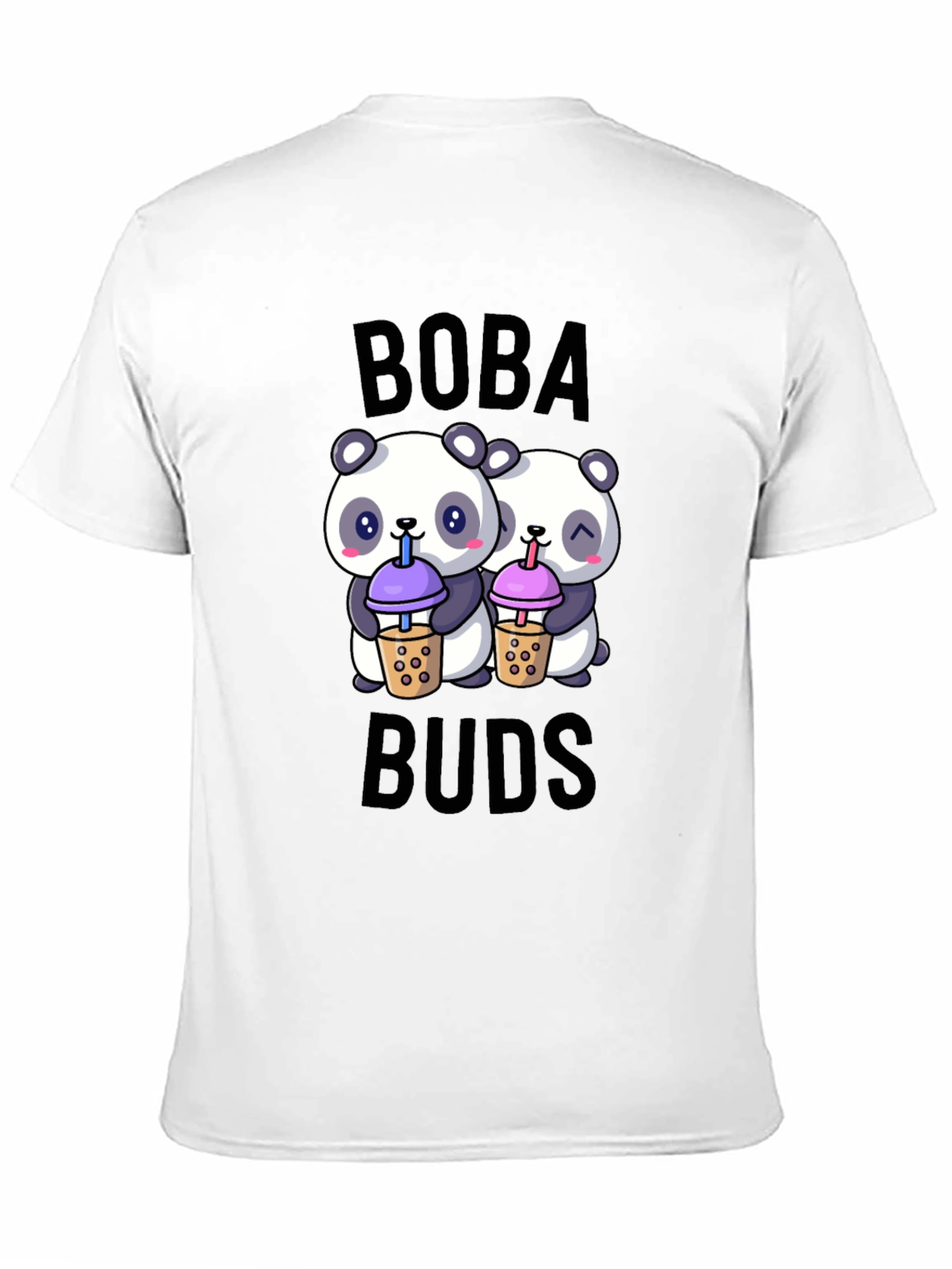 Boba Buds Panda T-Shirt: Cute Bubble Tea Lover Tee