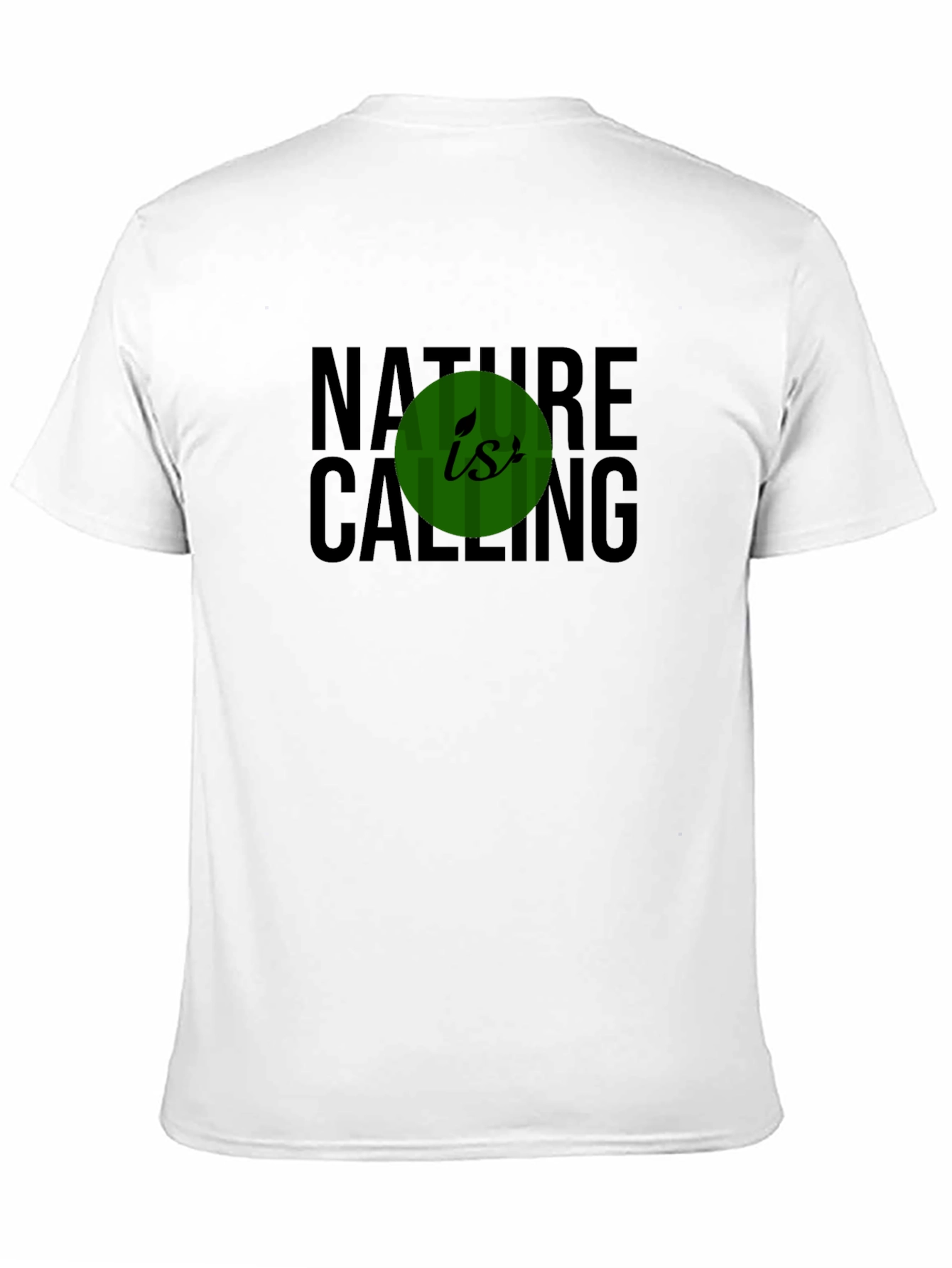 Nature is Calling Graphic Tee - Black