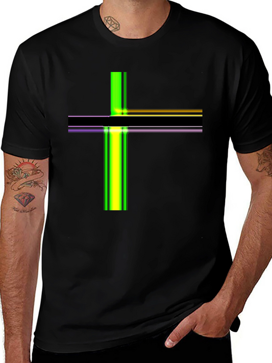 Abstract Line Art Graphic T-Shirt