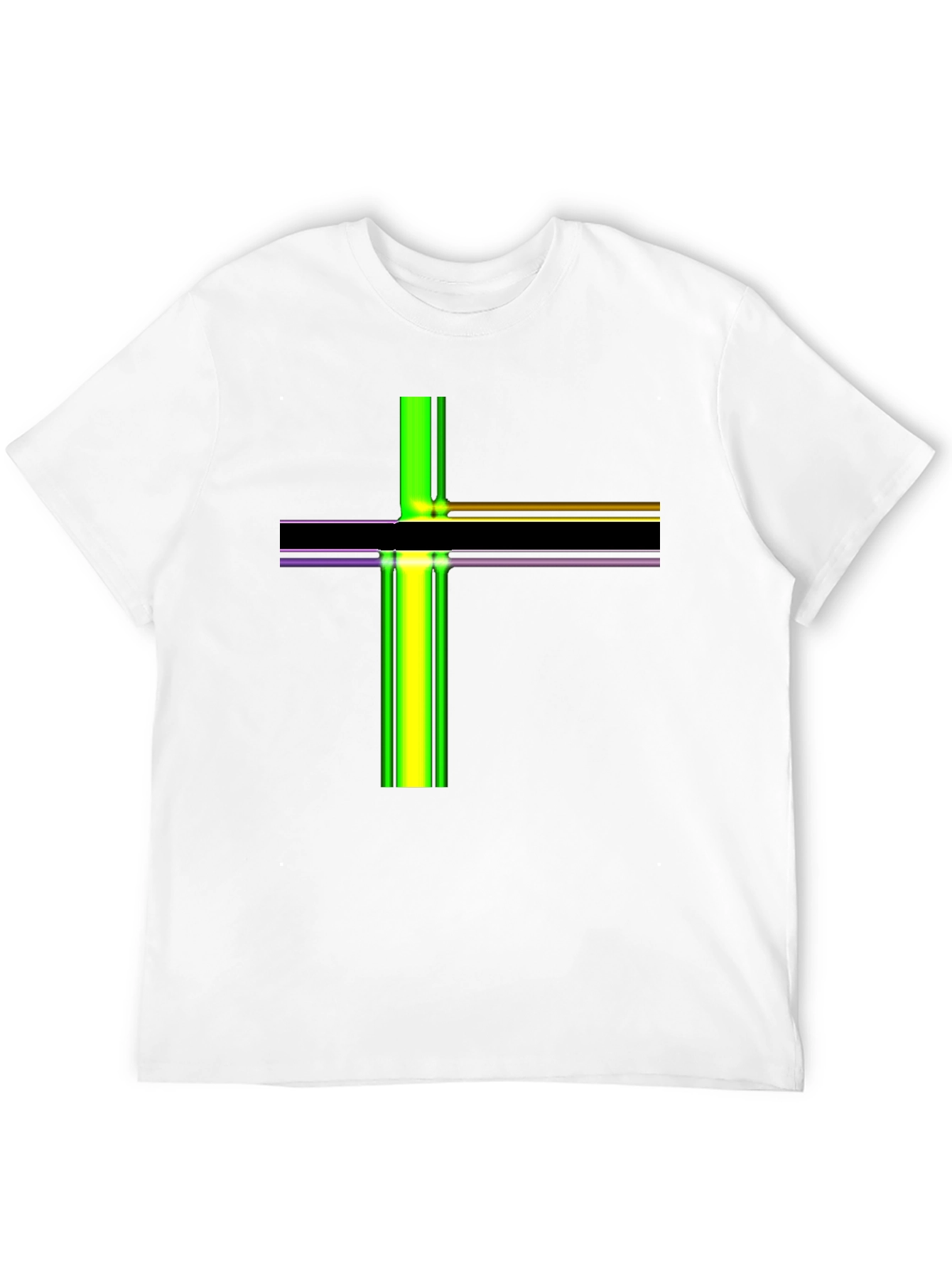 Abstract Line Art Graphic T-Shirt