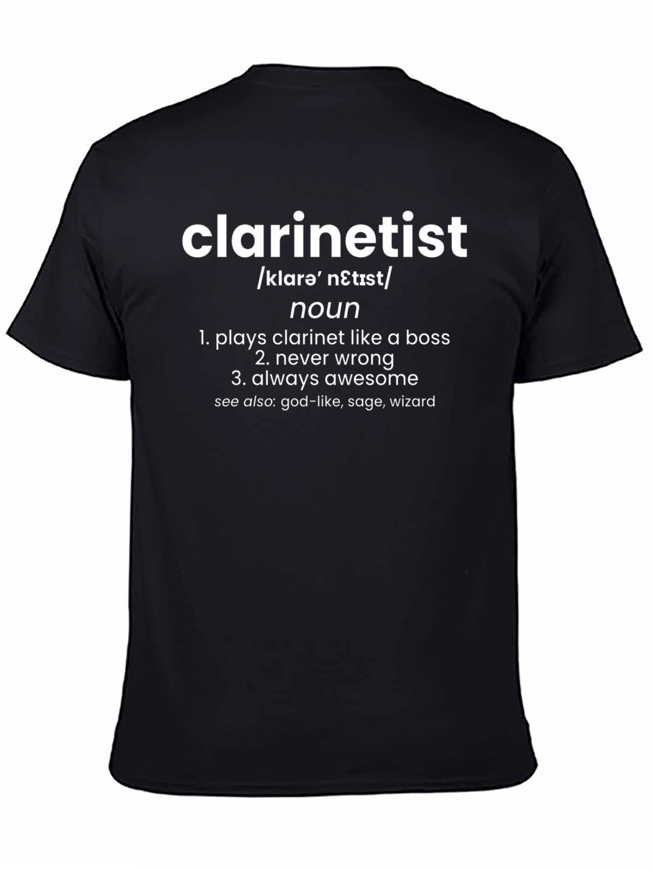 Clarinetist Definition Funny Musician T-Shirt