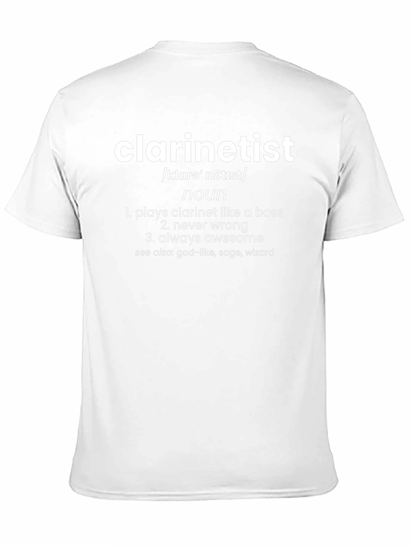 Clarinetist Definition Funny Musician T-Shirt