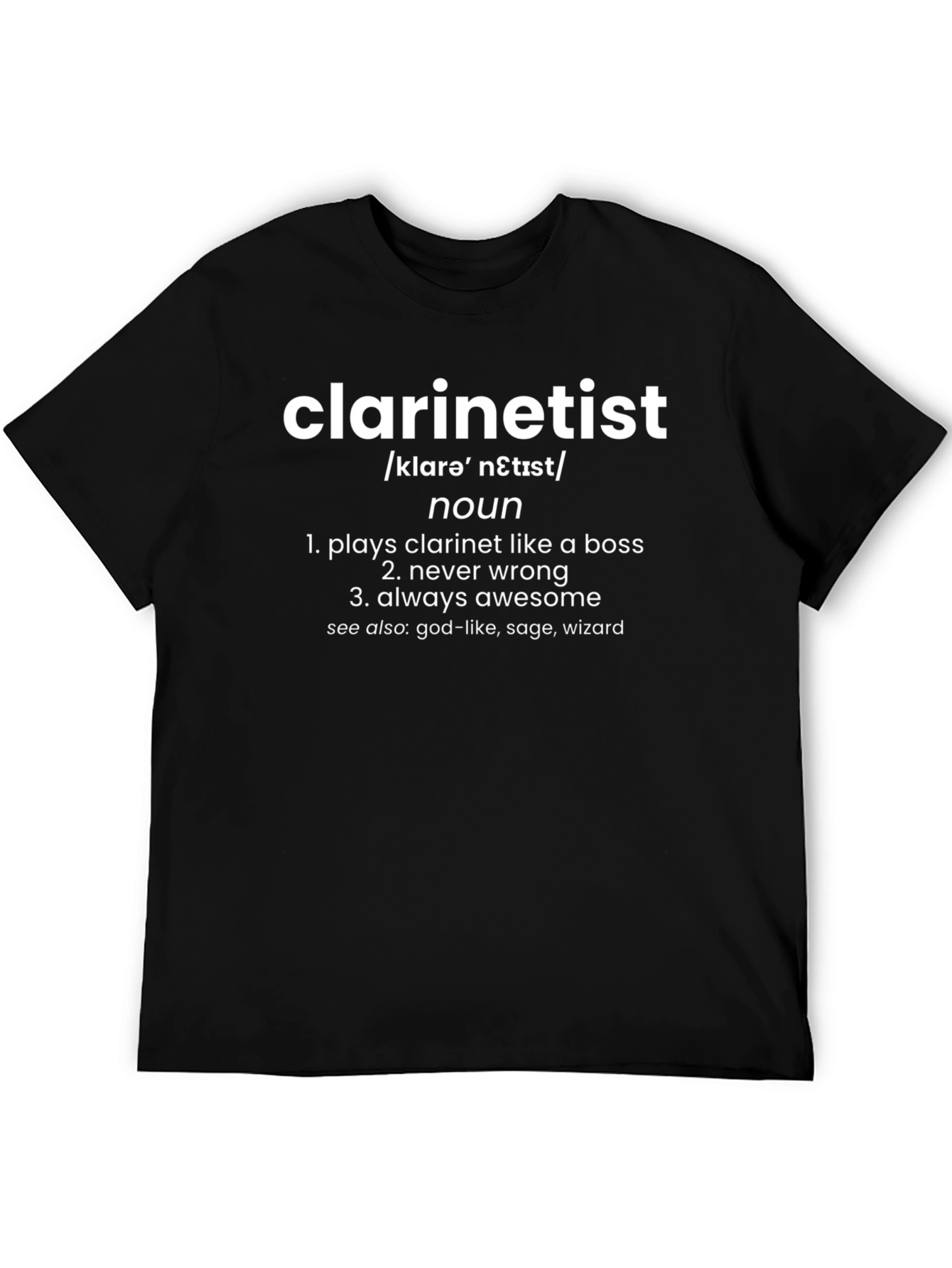Clarinetist Definition Funny Musician T-Shirt