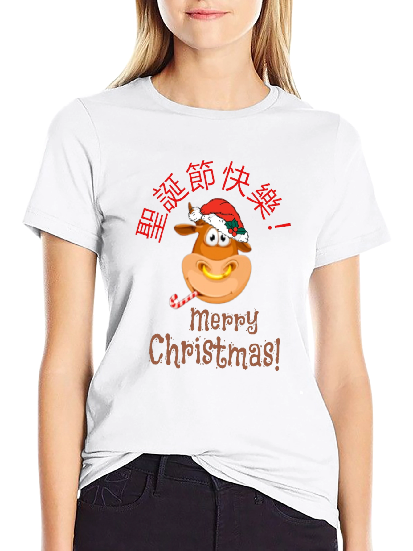 Festive Christmas Ox T-Shirt