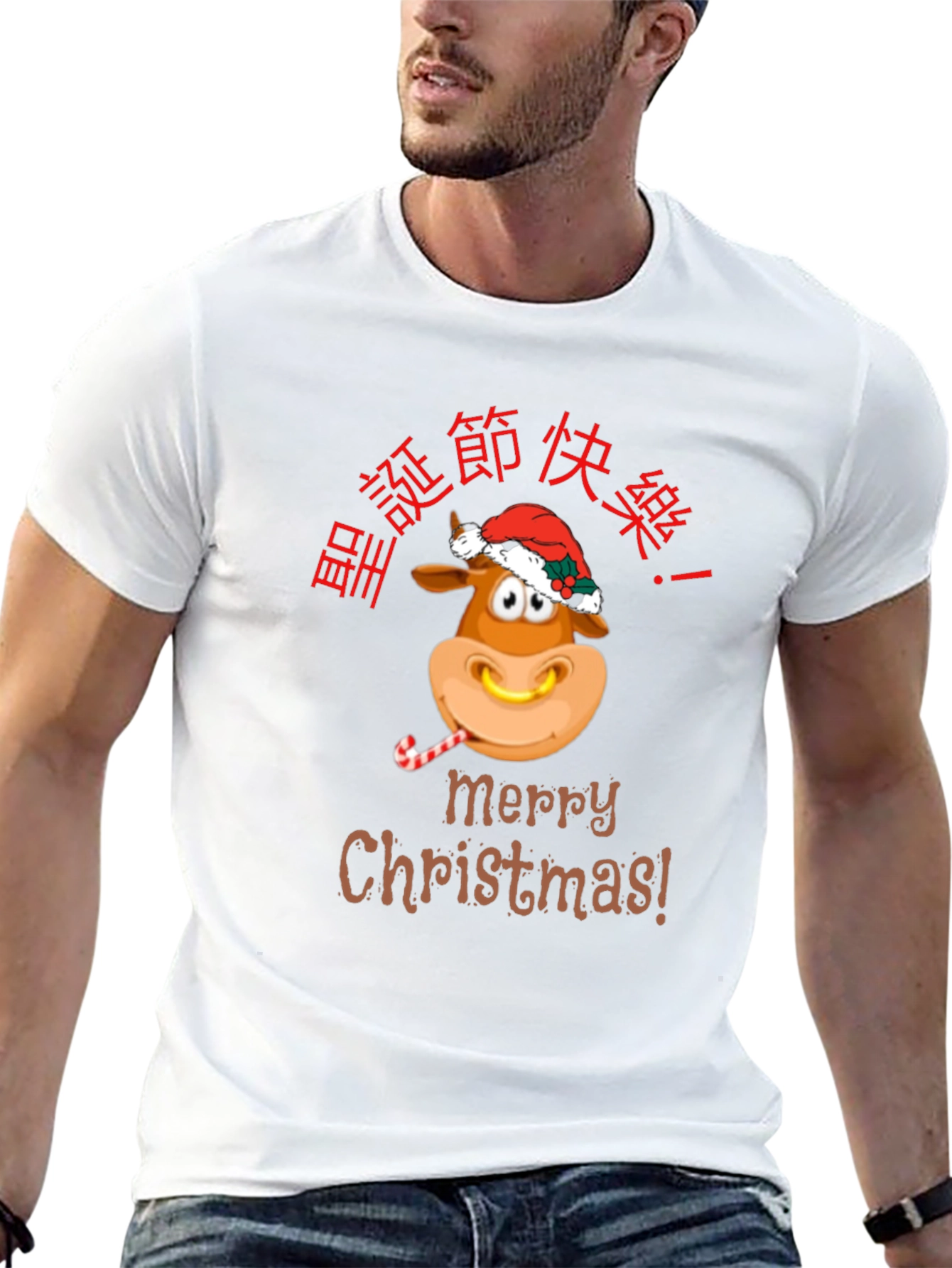 Festive Christmas Ox T-Shirt