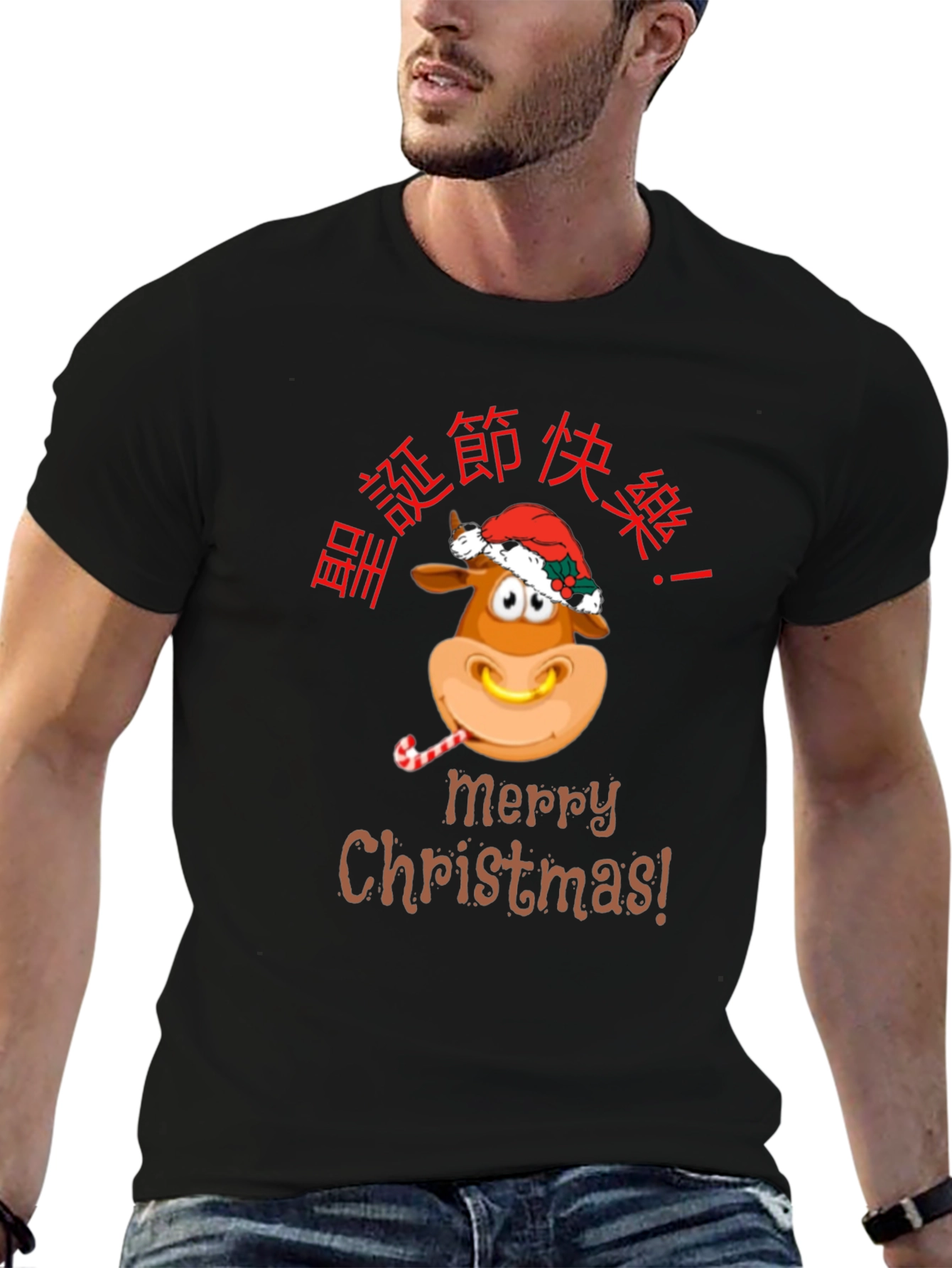 Festive Christmas Ox T-Shirt