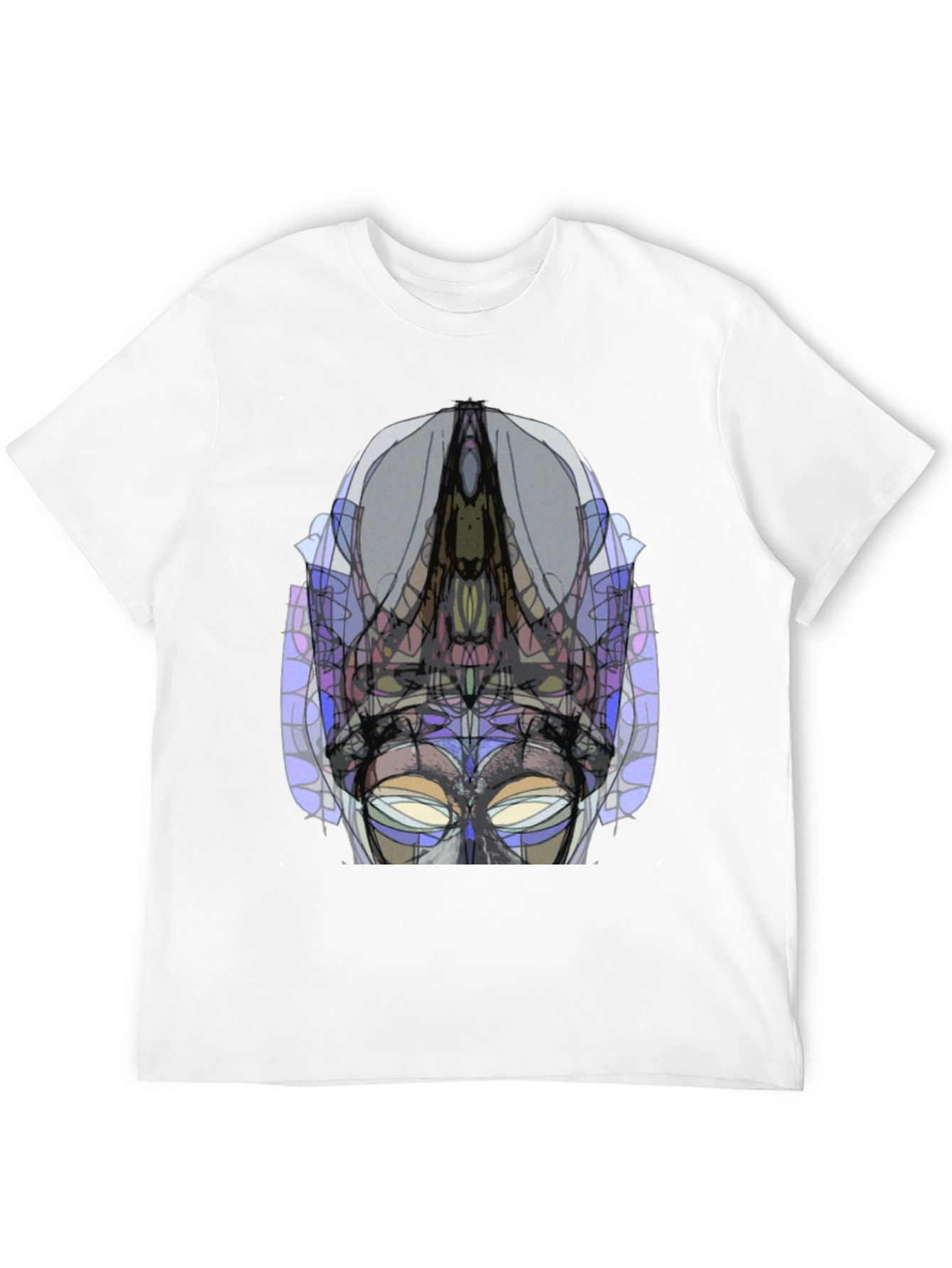 Abstract Geometric Graphic Tee - Modern Art Shirt
