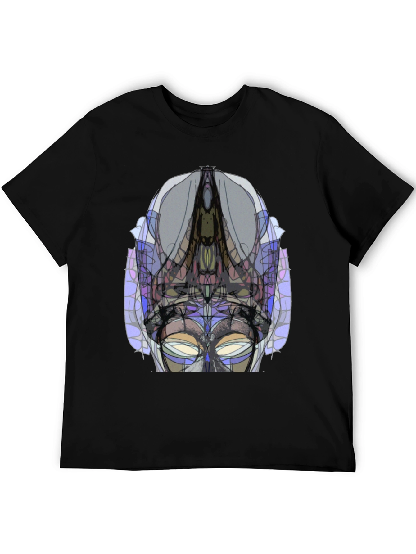Abstract Geometric Graphic Tee - Modern Art Shirt