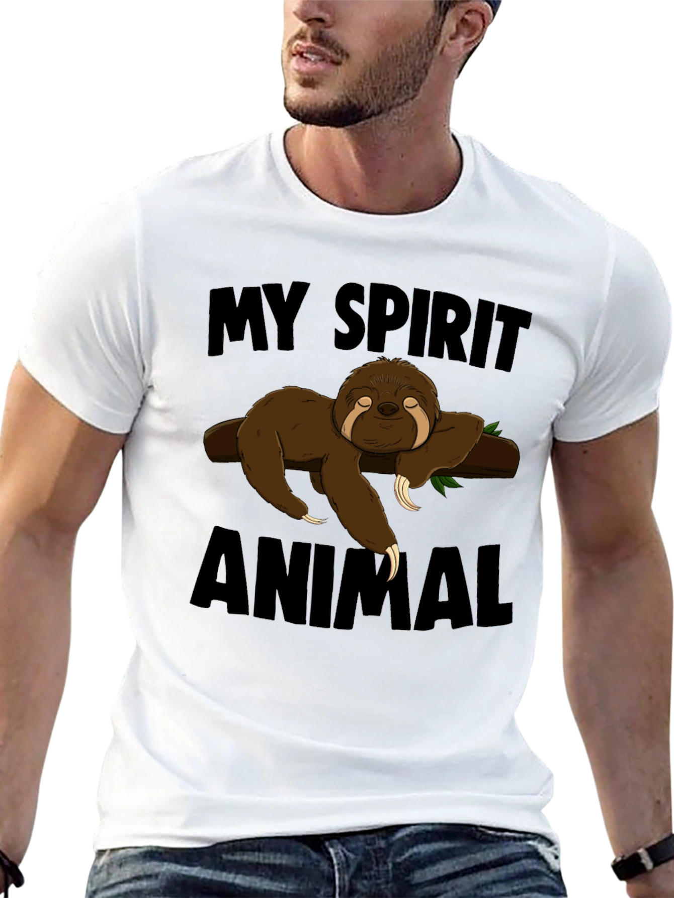 My Spirit Animal Sloth T-Shirt Funny Graphic Tee