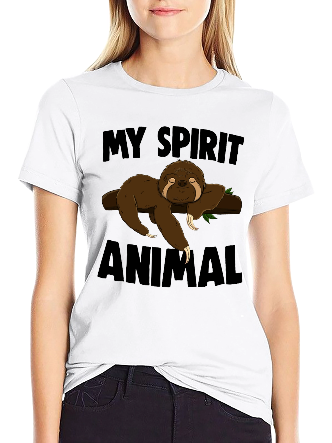 My Spirit Animal Sloth T-Shirt Funny Graphic Tee