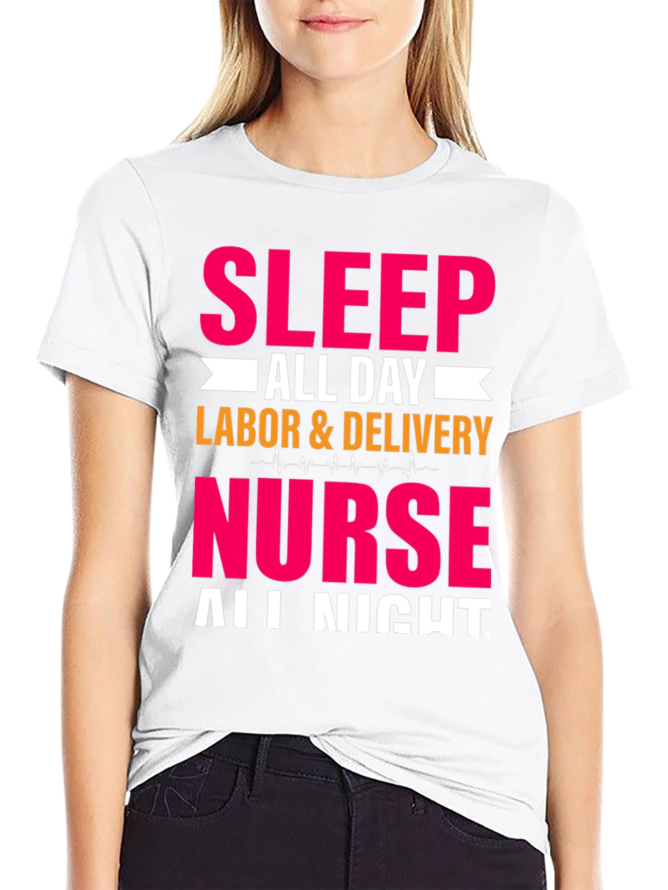 Sleep All Day Nurse T-Shirt