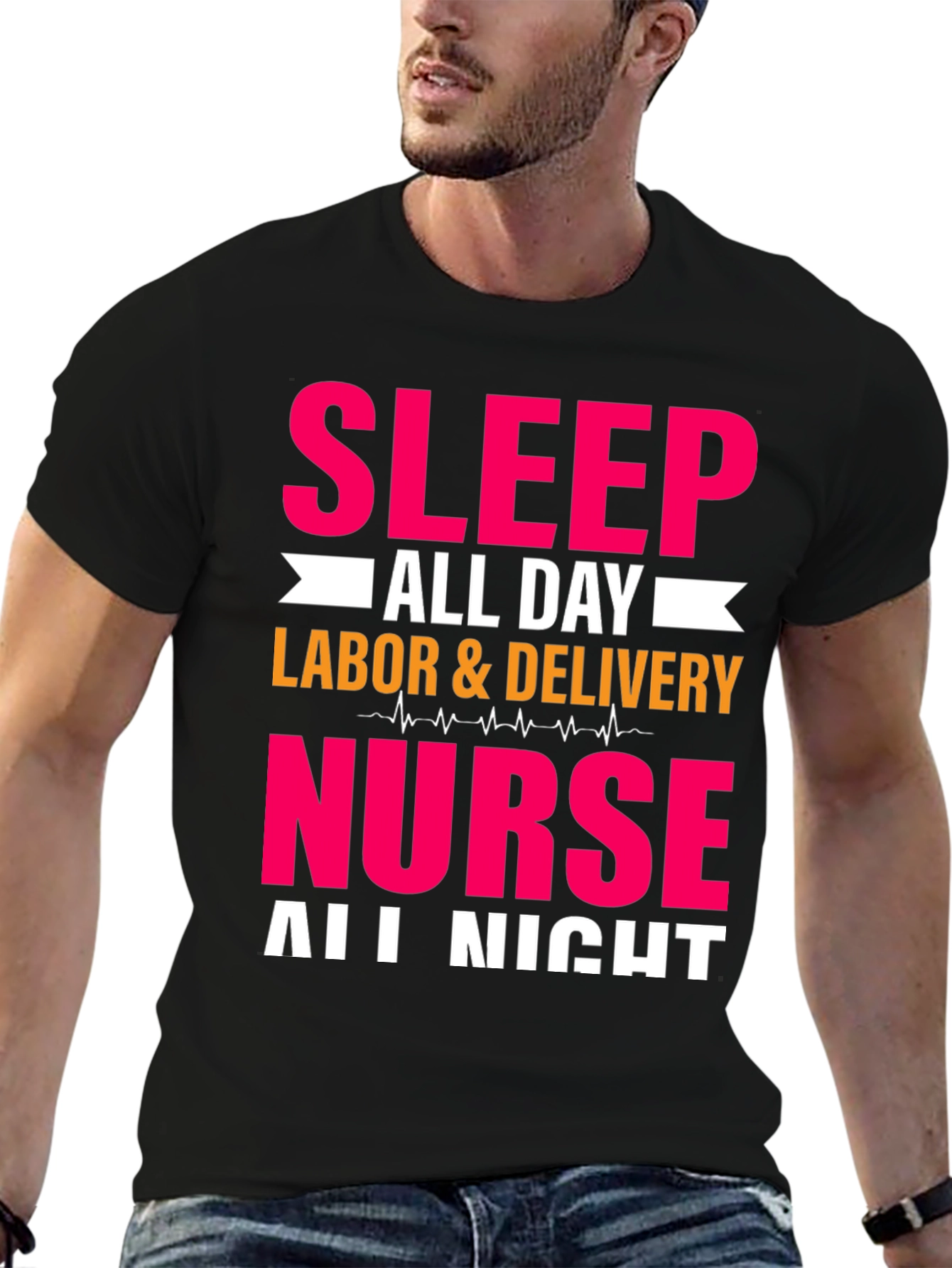 Sleep All Day Nurse T-Shirt