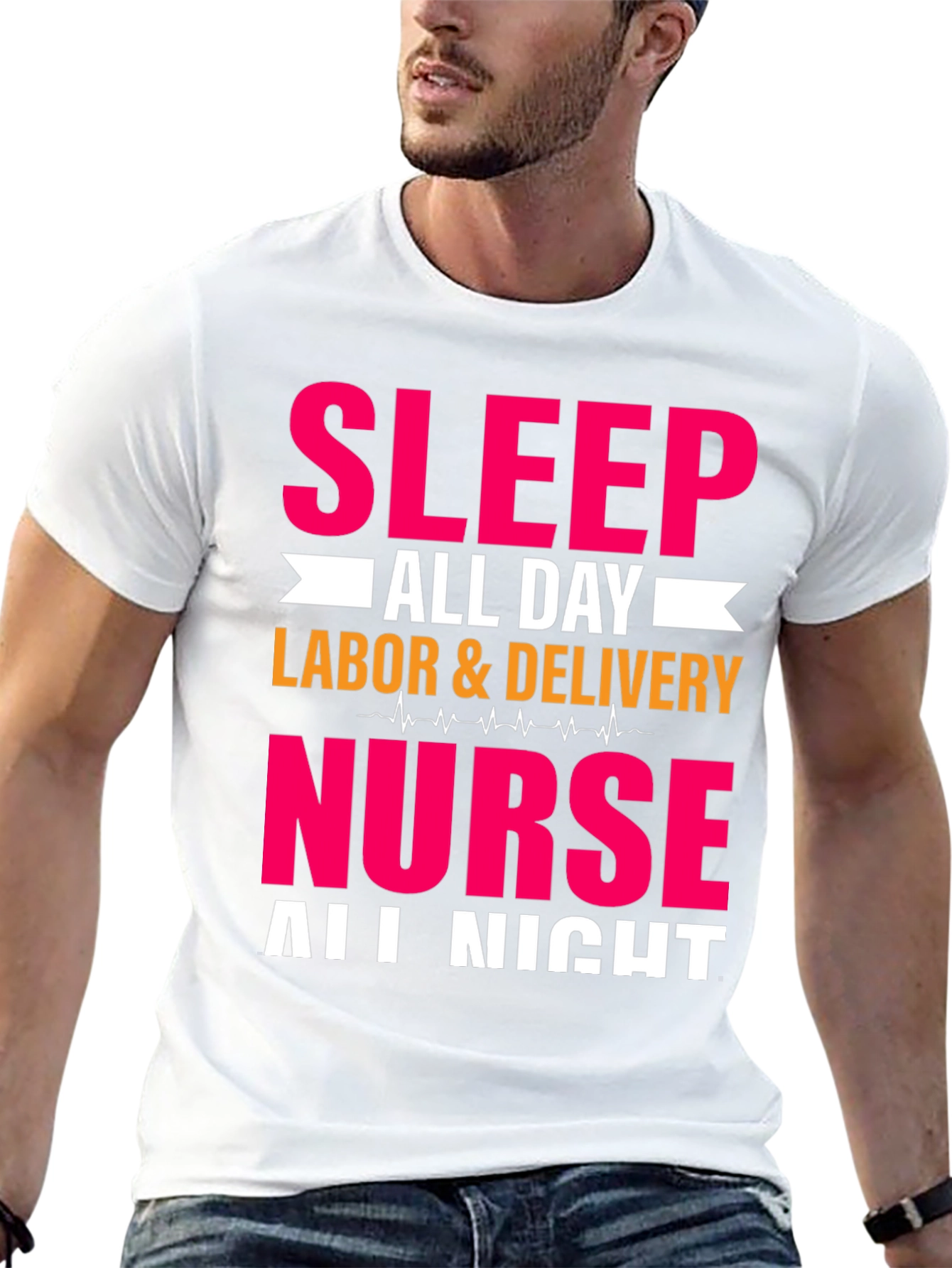 Sleep All Day Nurse T-Shirt