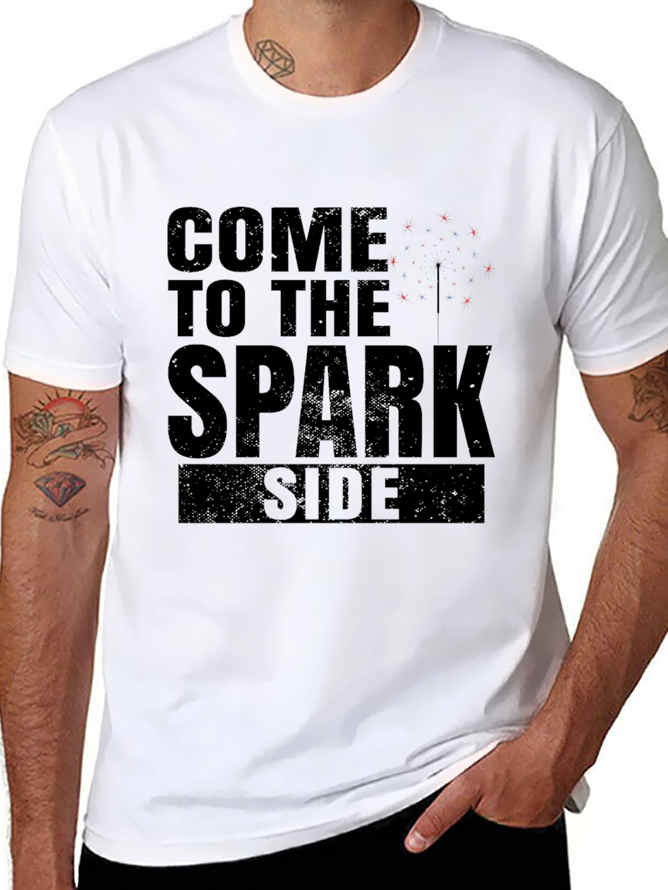 Come to the Spark Side Graphic Tee - Black