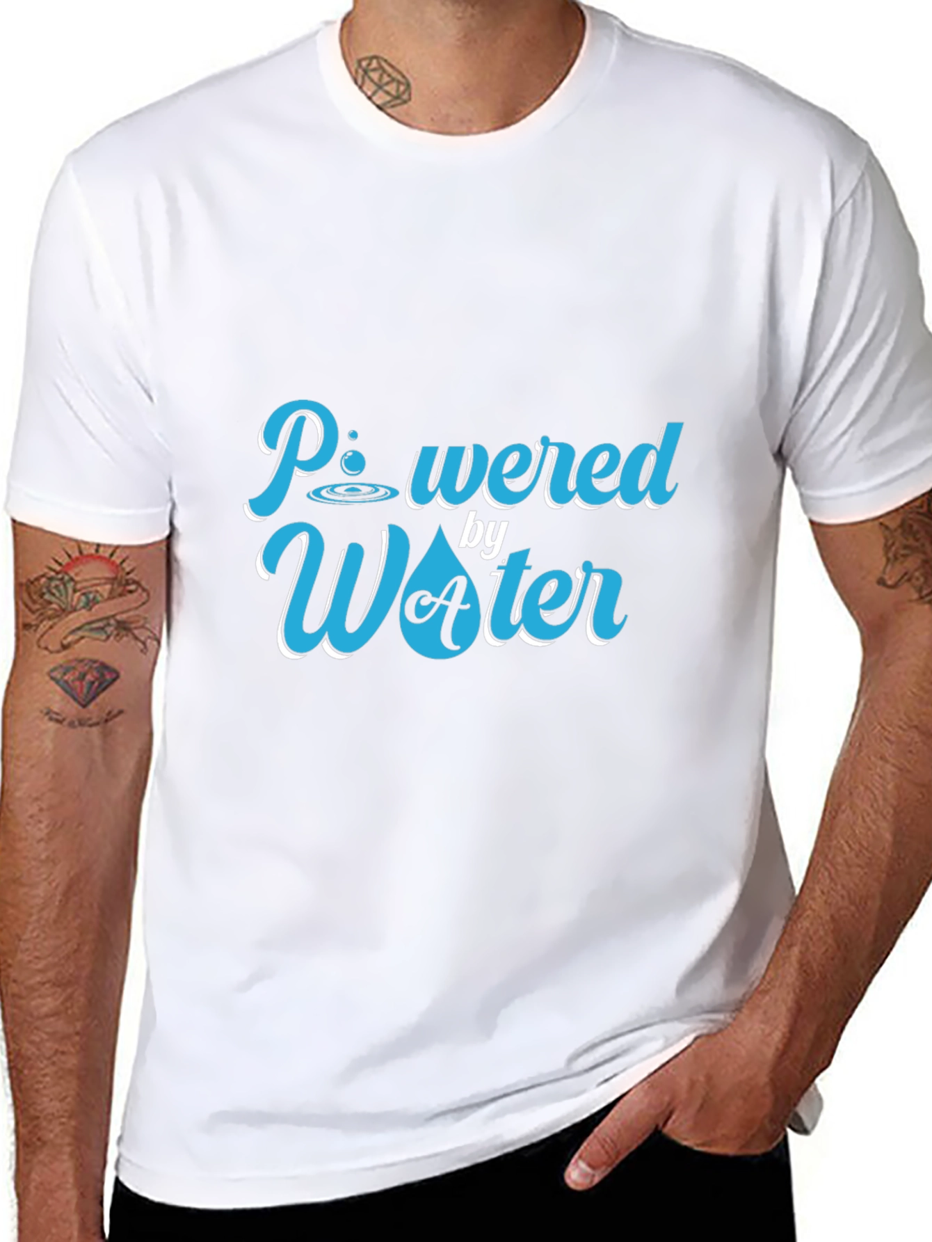 Powered by Water Graphic Tee