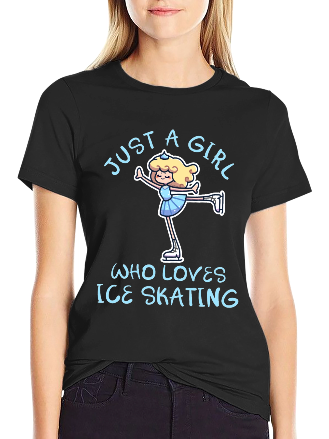 Just a Girl Who Loves Ice Skating T-Shirt
