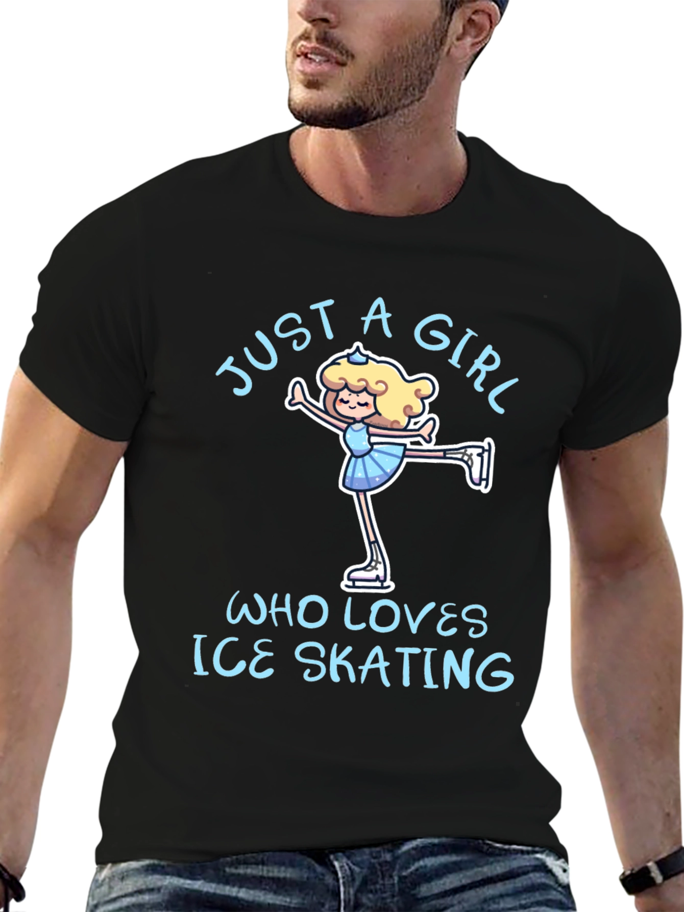 Just a Girl Who Loves Ice Skating T-Shirt