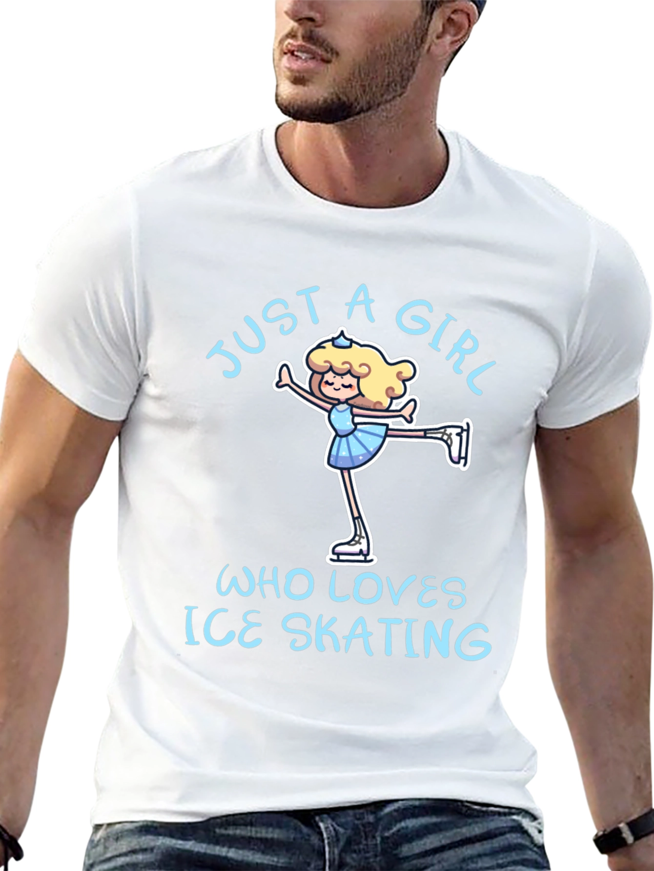 Just a Girl Who Loves Ice Skating T-Shirt