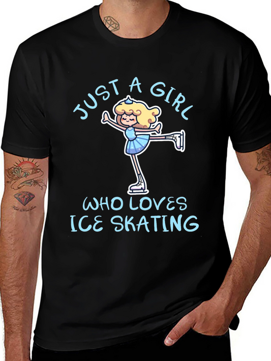 Just a Girl Who Loves Ice Skating T-Shirt