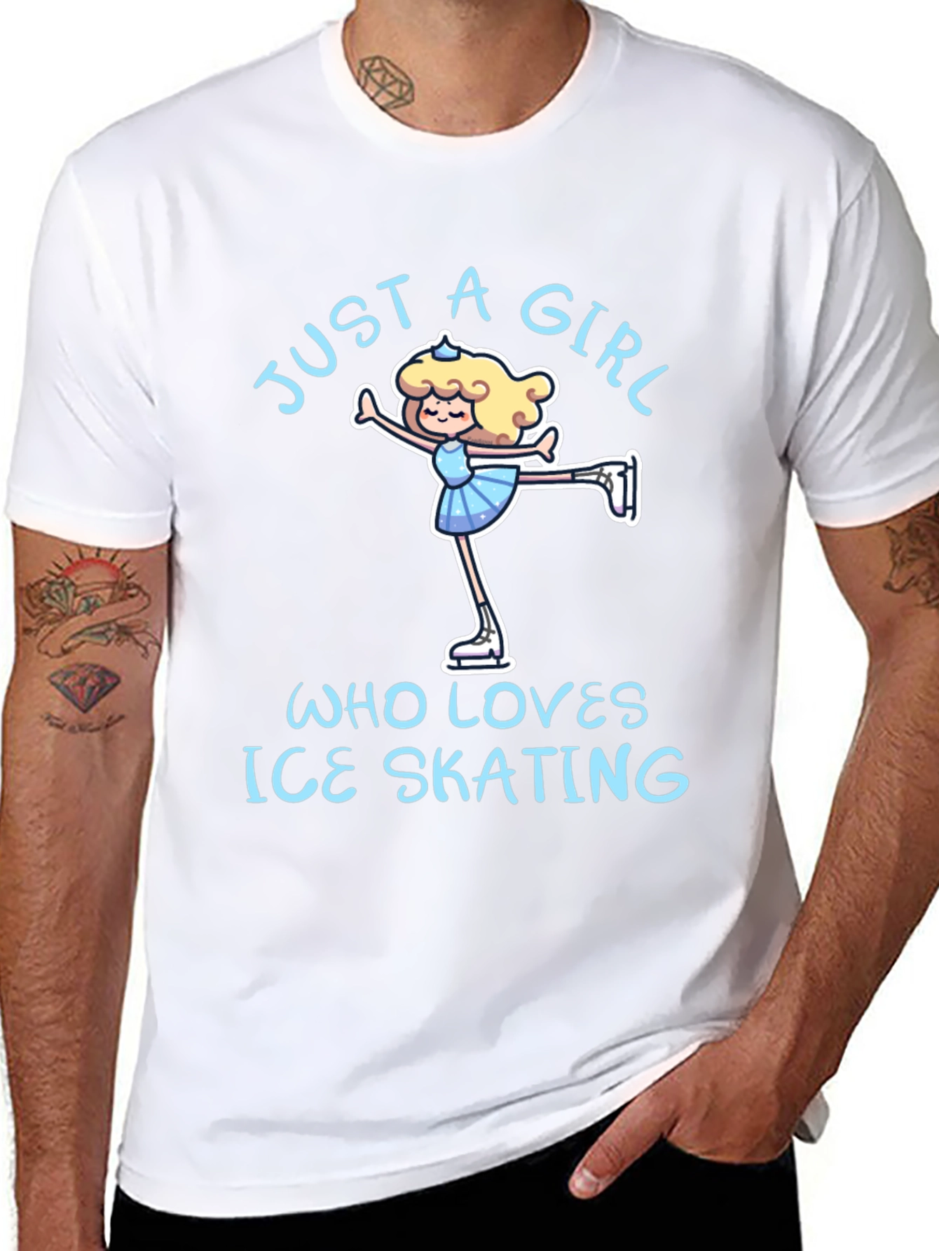 Just a Girl Who Loves Ice Skating T-Shirt