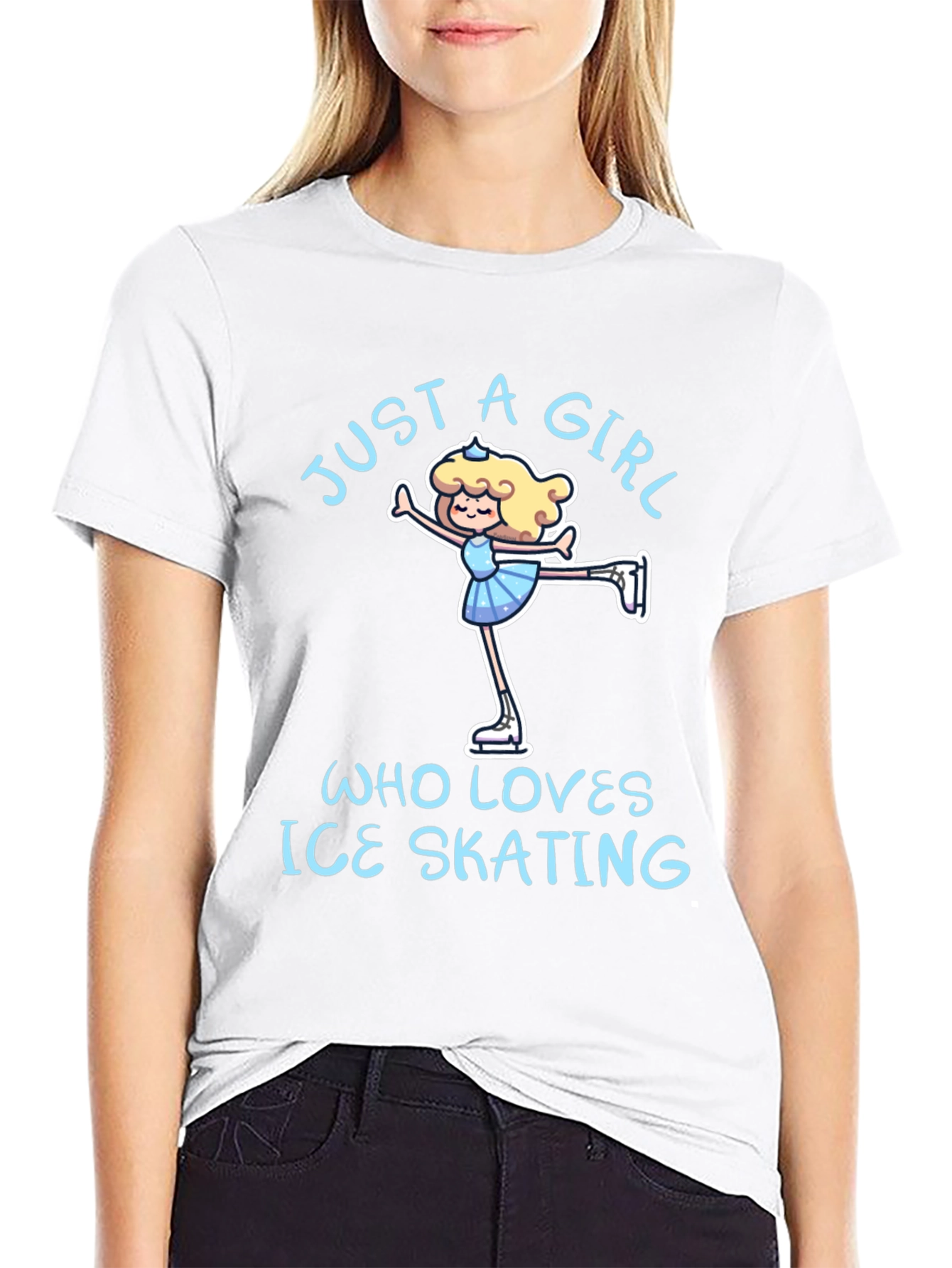 Just a Girl Who Loves Ice Skating T-Shirt