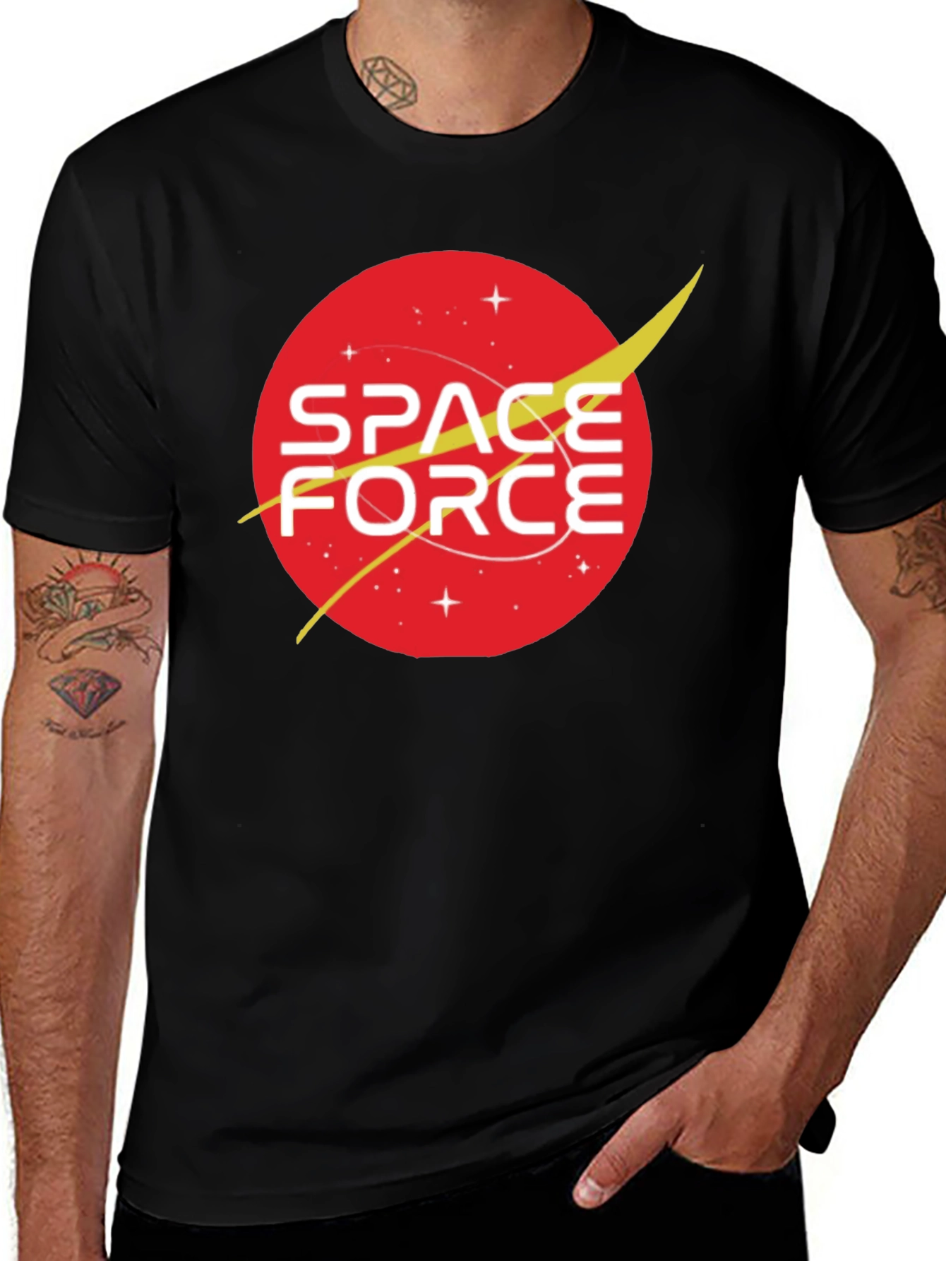 Space Force Graphic T-Shirt - Retro Design