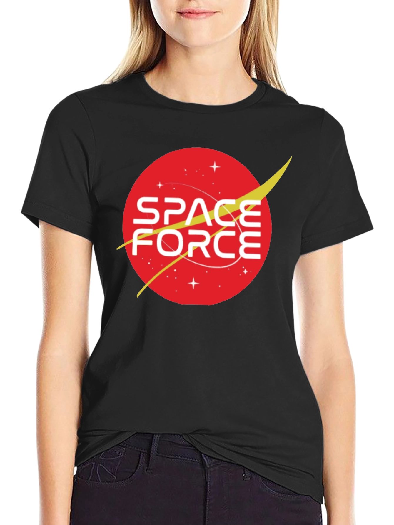 Space Force Graphic T-Shirt - Retro Design