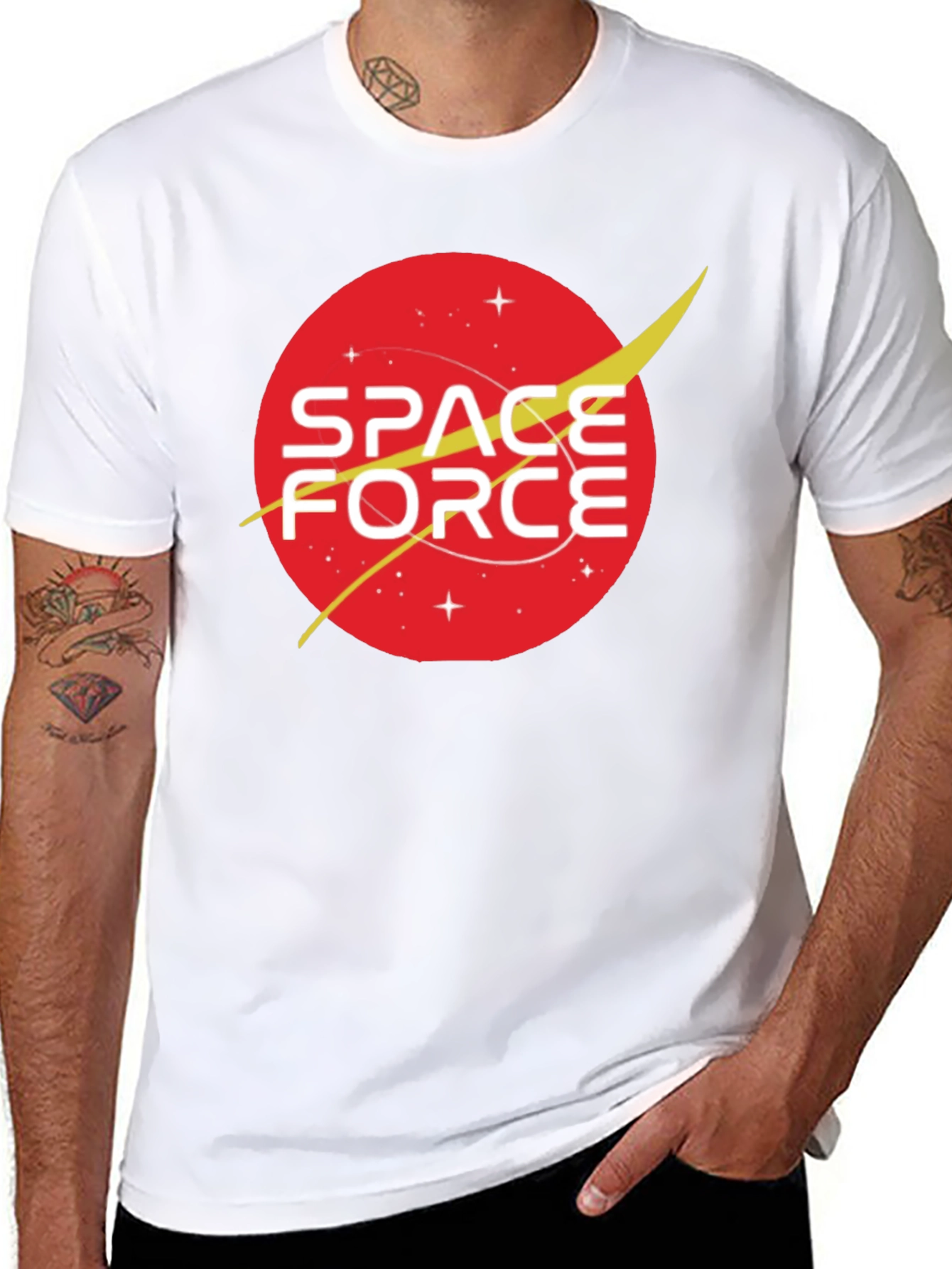 Space Force Graphic T-Shirt - Retro Design
