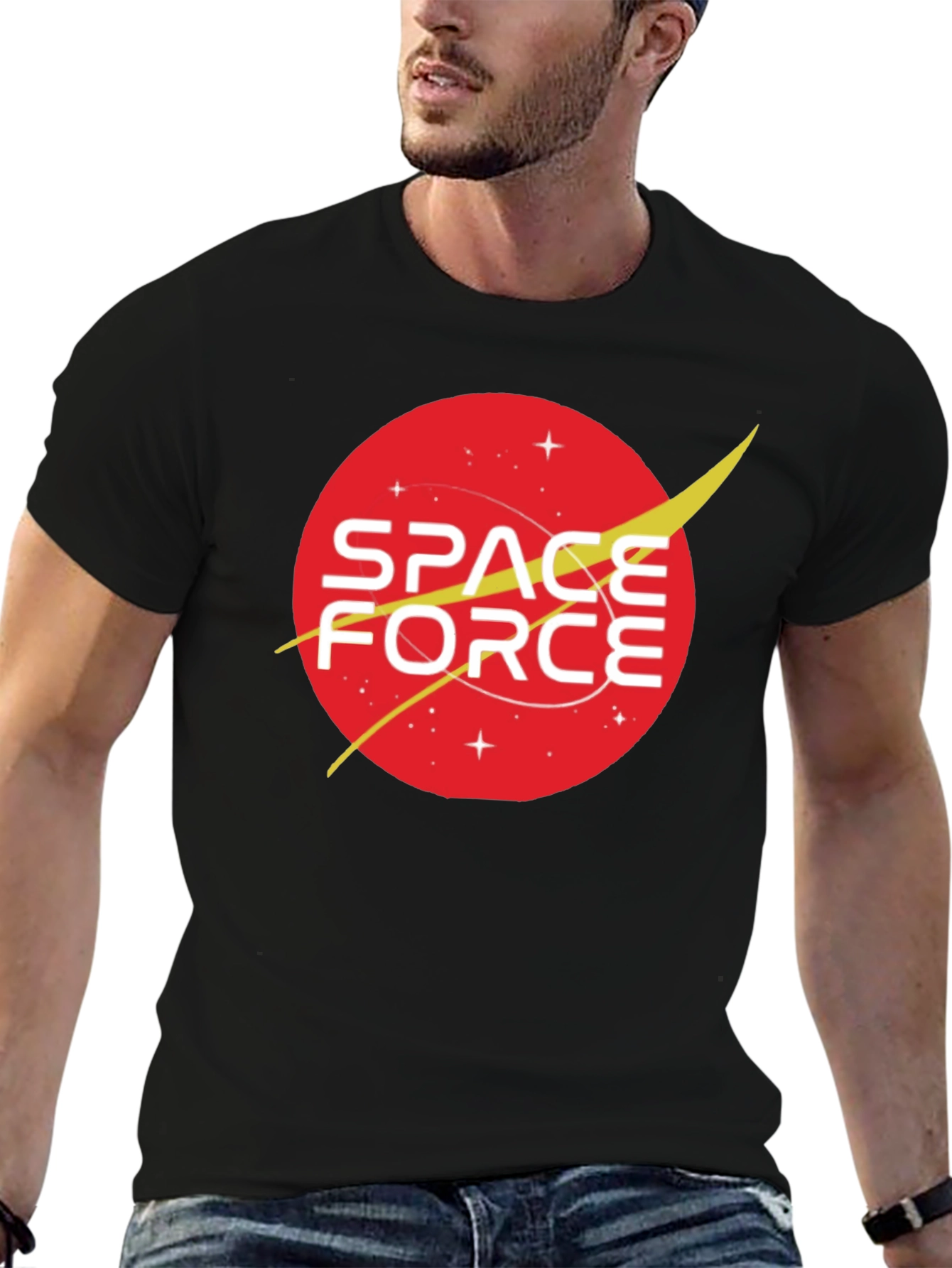 Space Force Graphic T-Shirt - Retro Design