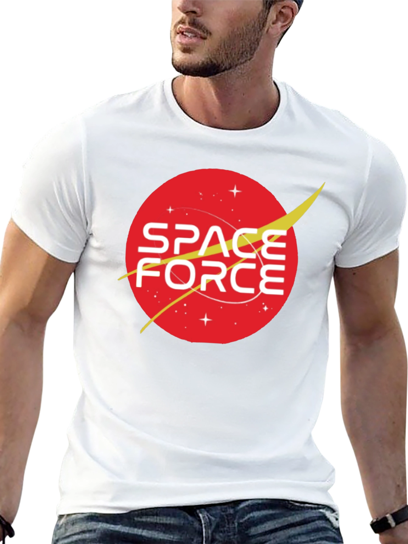 Space Force Graphic T-Shirt - Retro Design