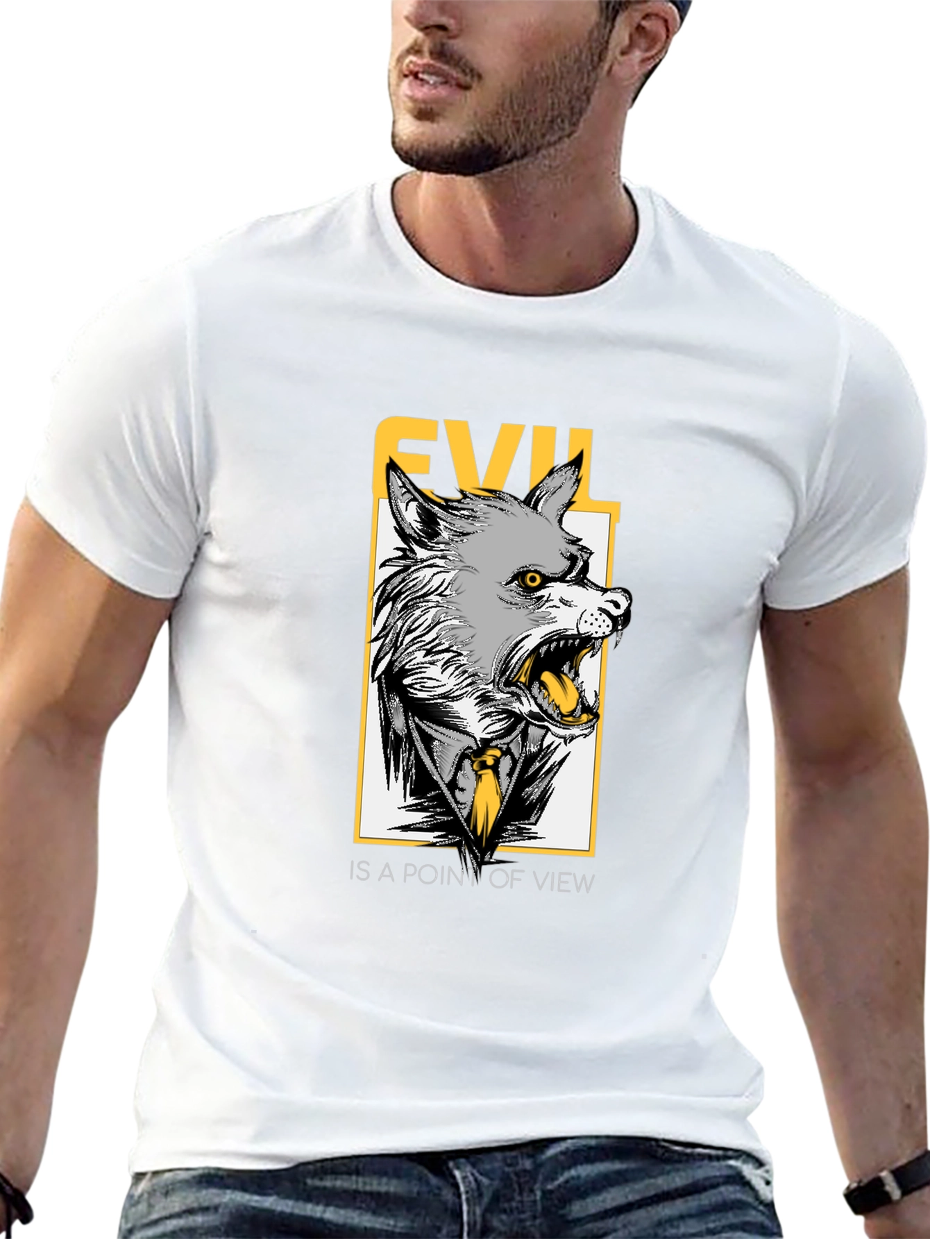 Evil Point of View Wolf Graphic Tee