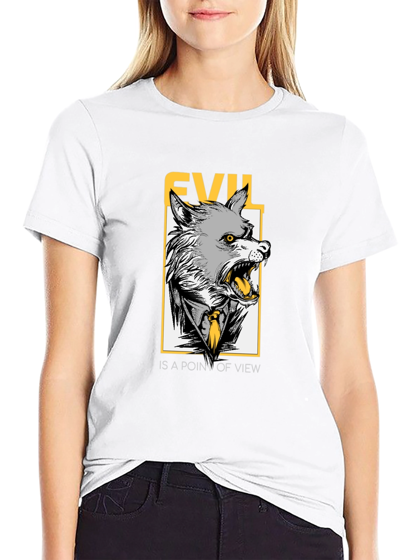 Evil Point of View Wolf Graphic Tee