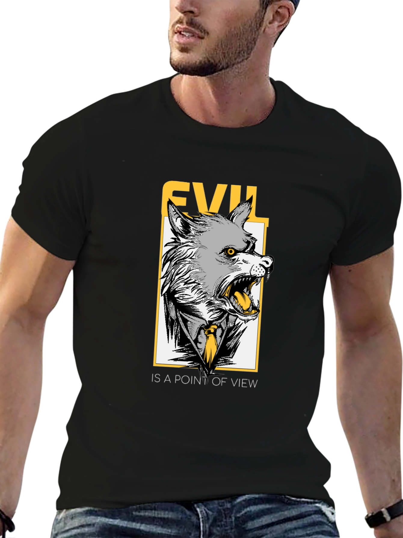Evil Point of View Wolf Graphic Tee
