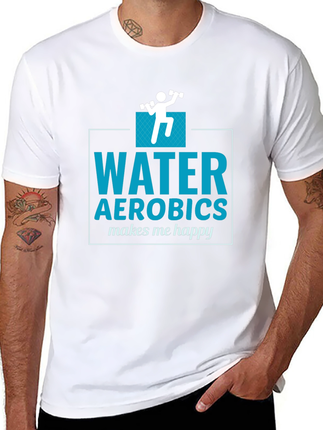 Water Aerobics Makes Me Happy T-Shirt