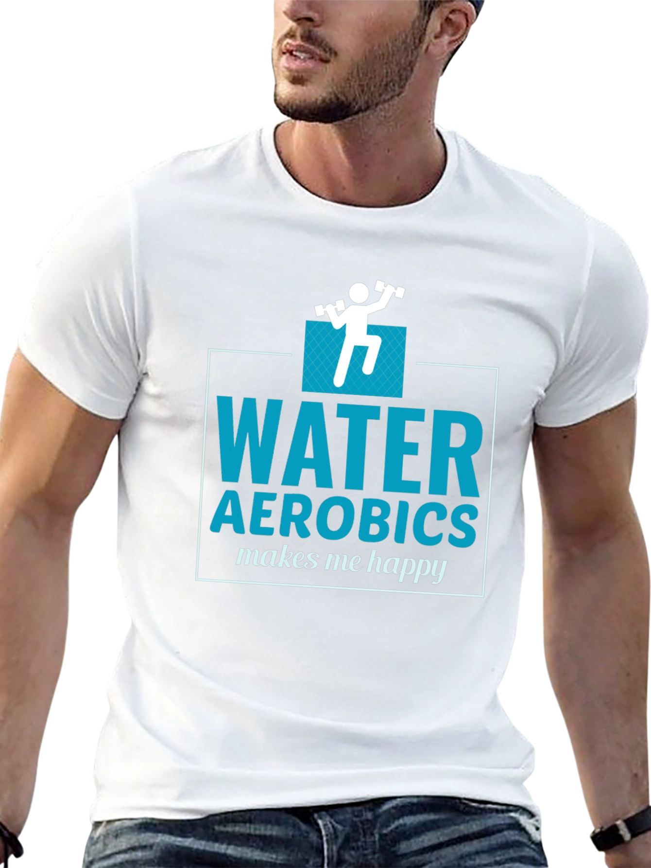 Water Aerobics Makes Me Happy T-Shirt
