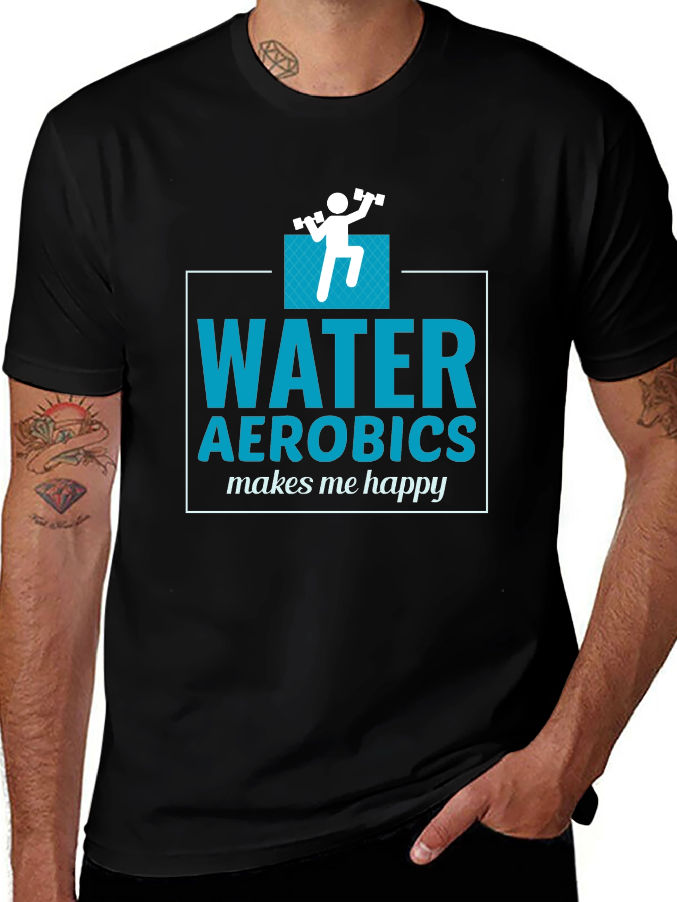 Water Aerobics Makes Me Happy T-Shirt