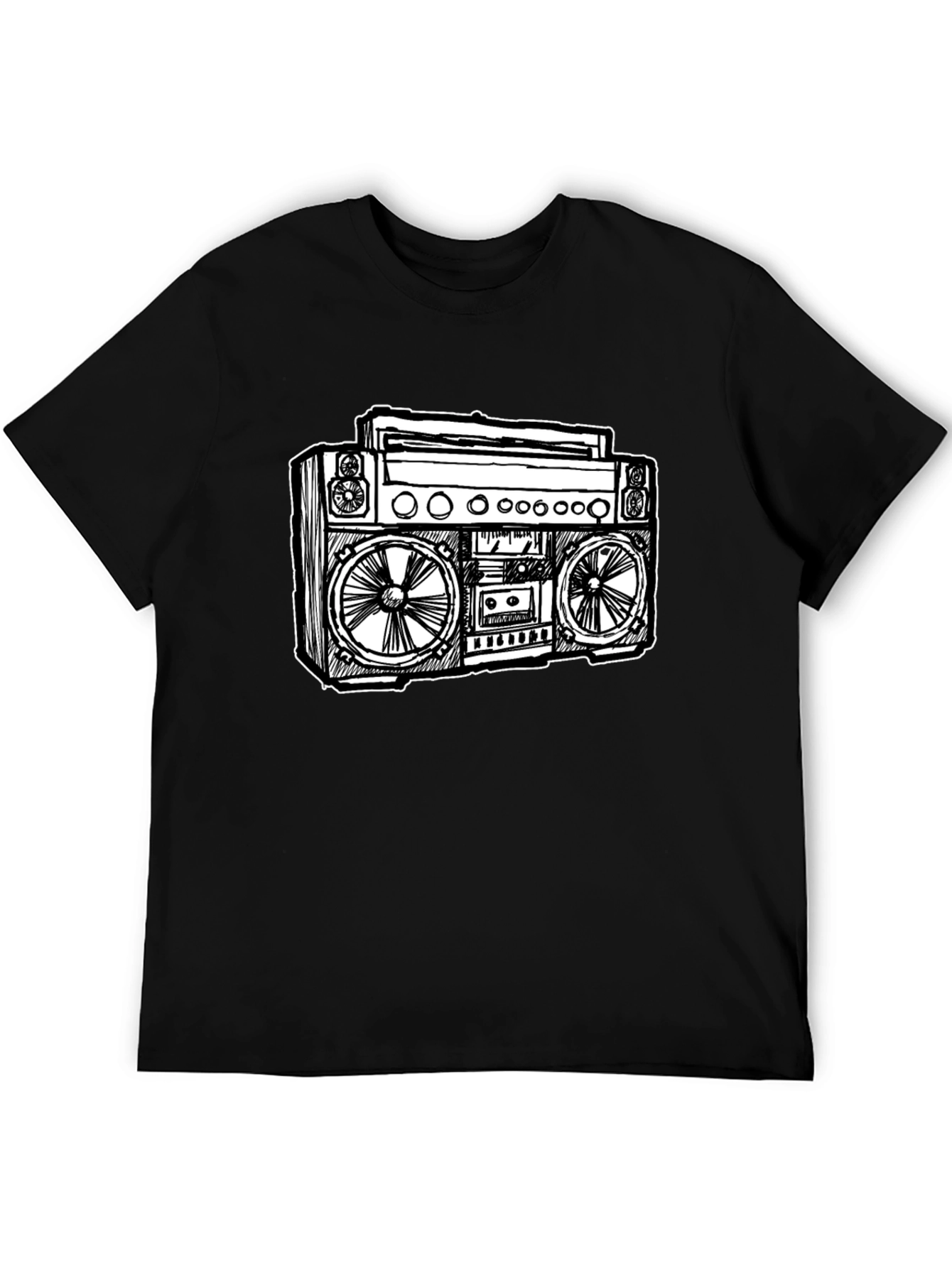 Retro Boombox Graphic T-Shirt